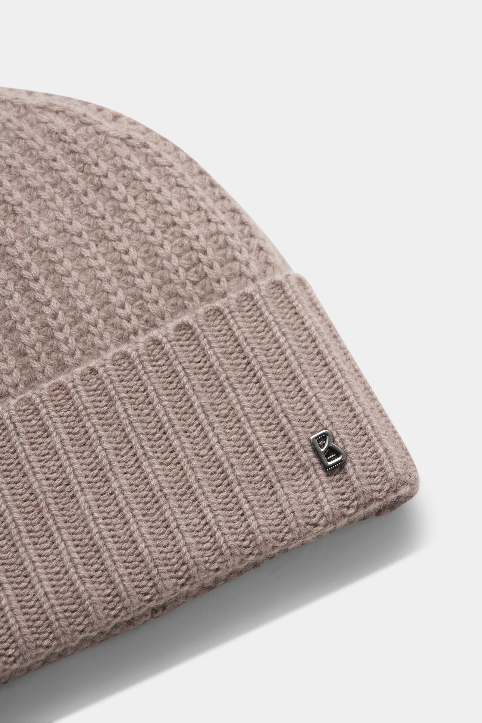 Rex knitted cashmere hat Greige