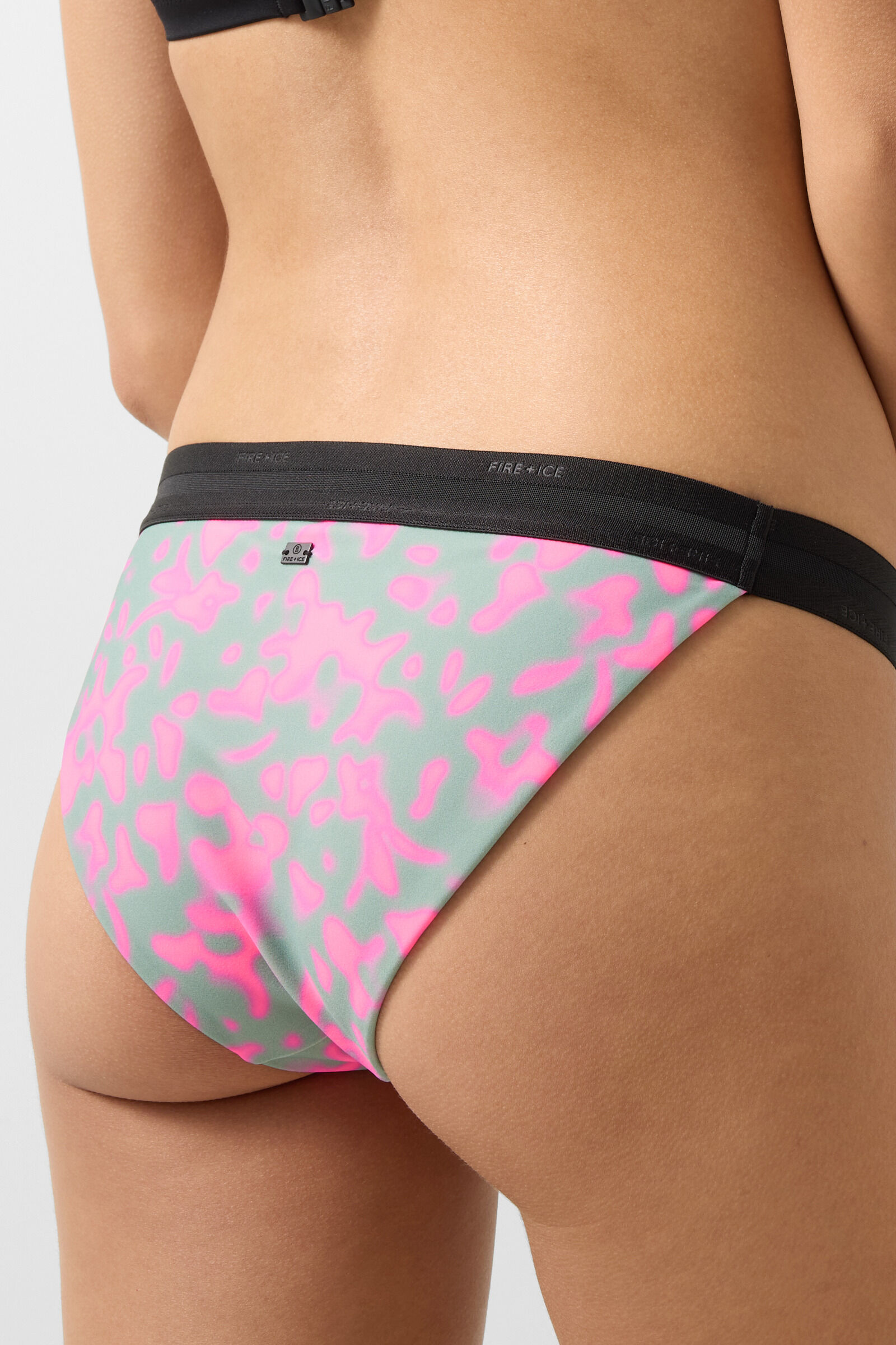 Judit bikini bottoms Eucalyptus/Pink