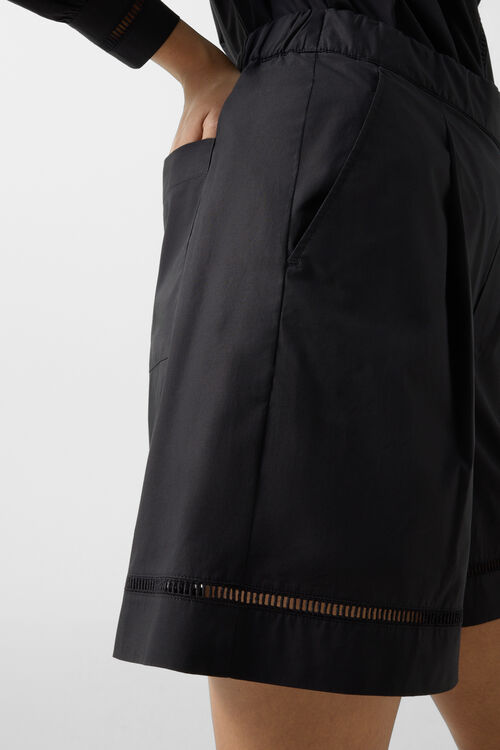 Baumwoll-Shorts Sunny Schwarz