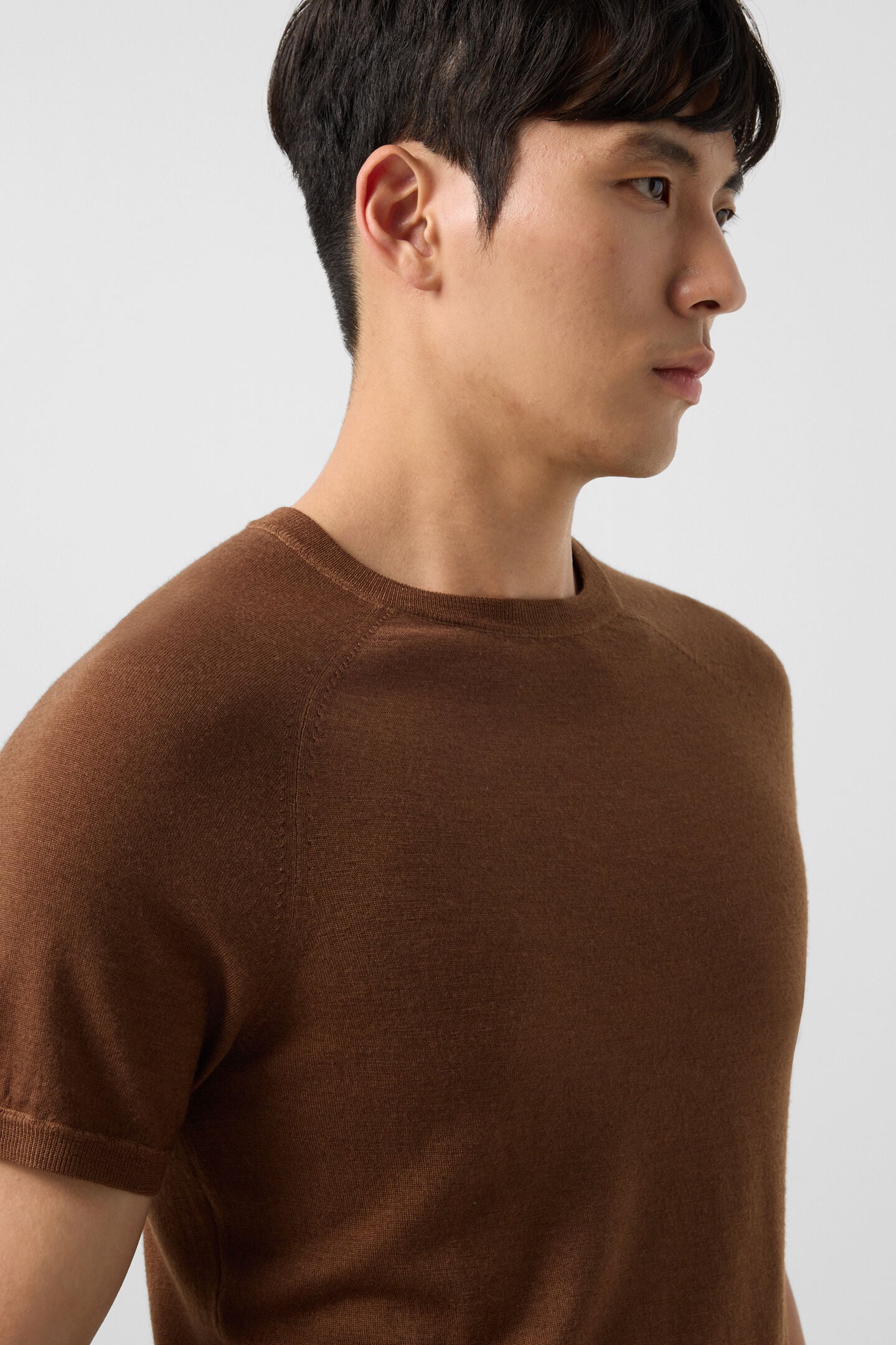 Osaka merino overhemd Bruin