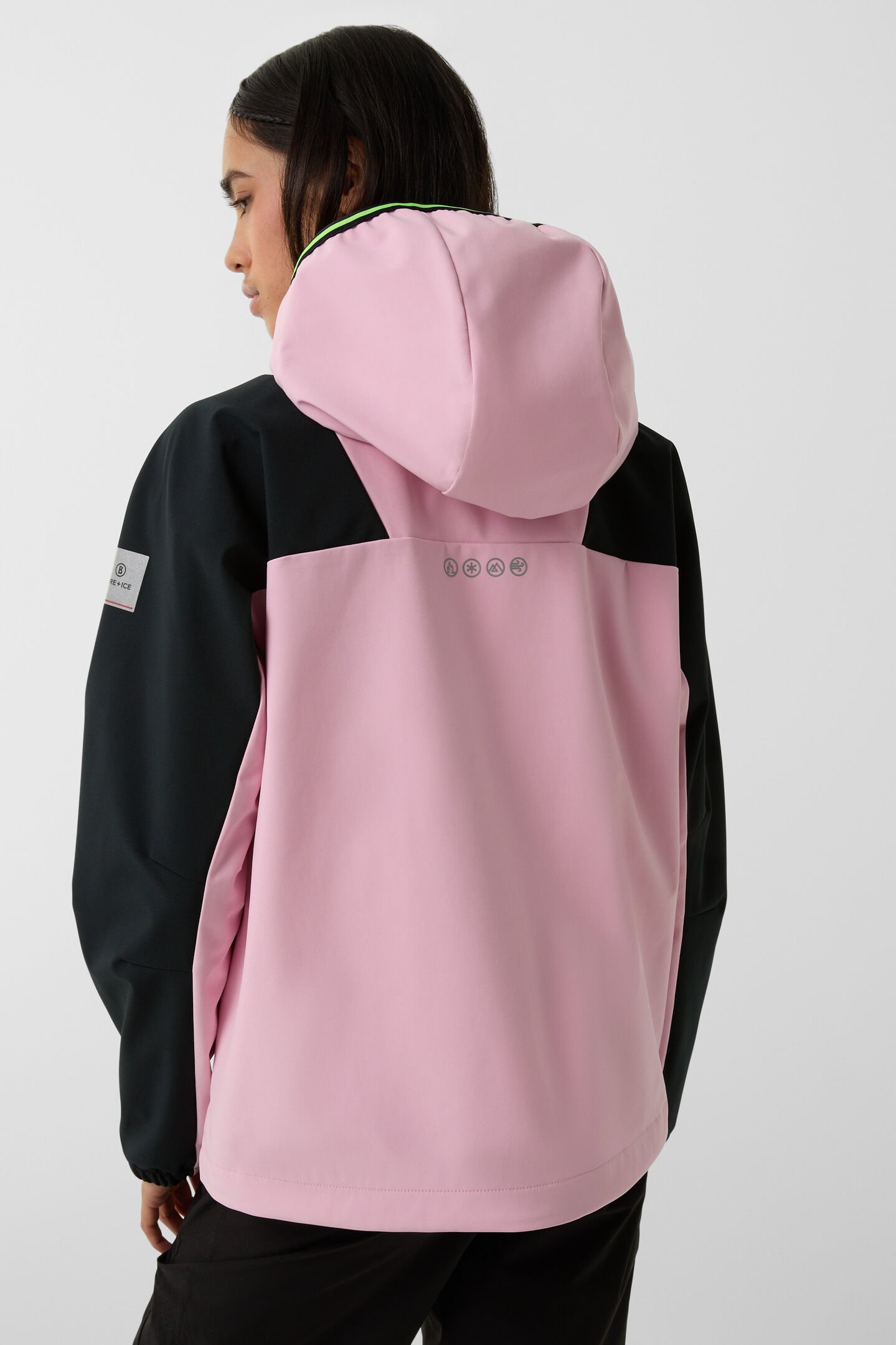 Leska softshell jacket Pink/black