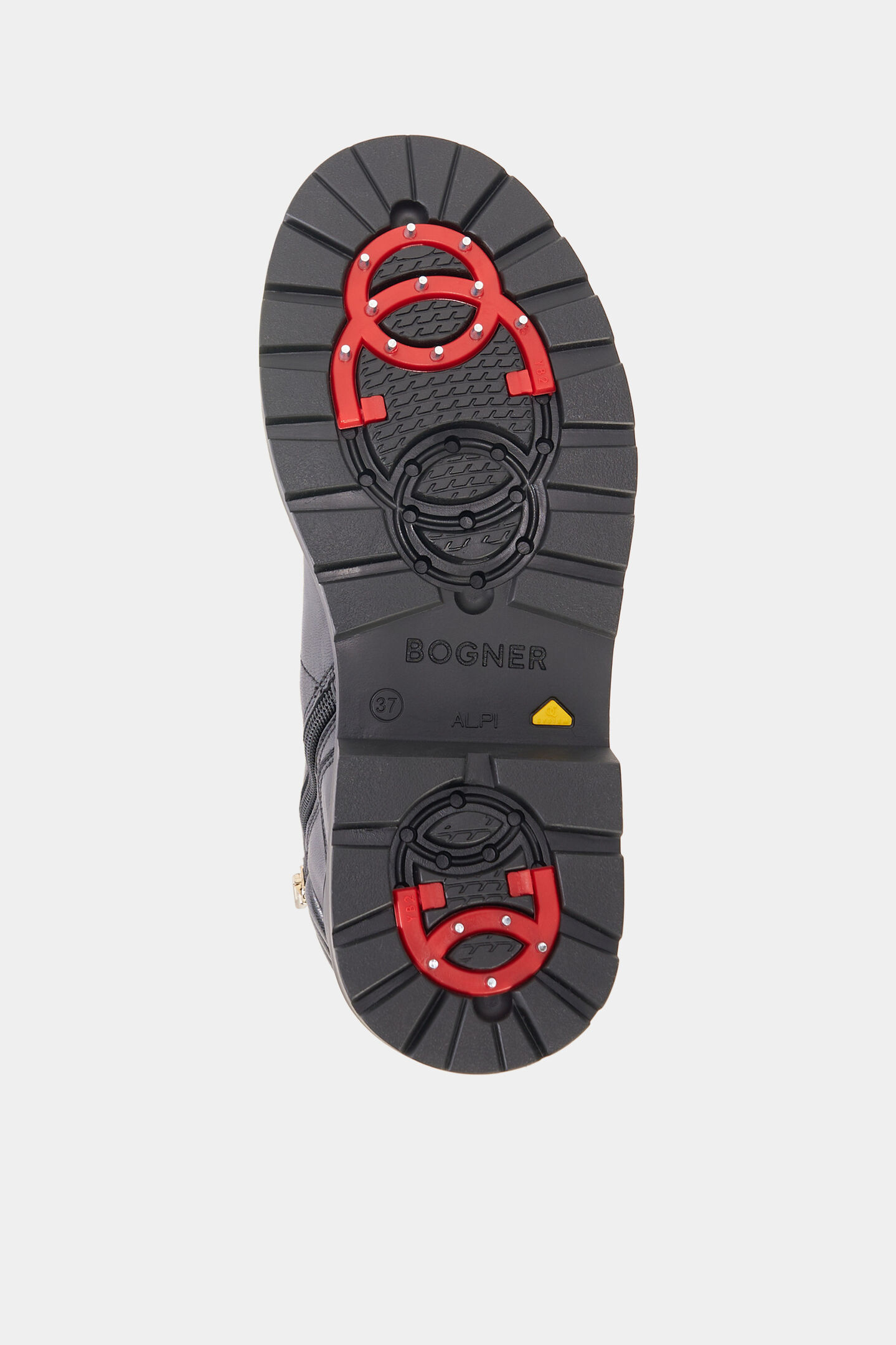St. Moritz lace-up boots with spikes Black