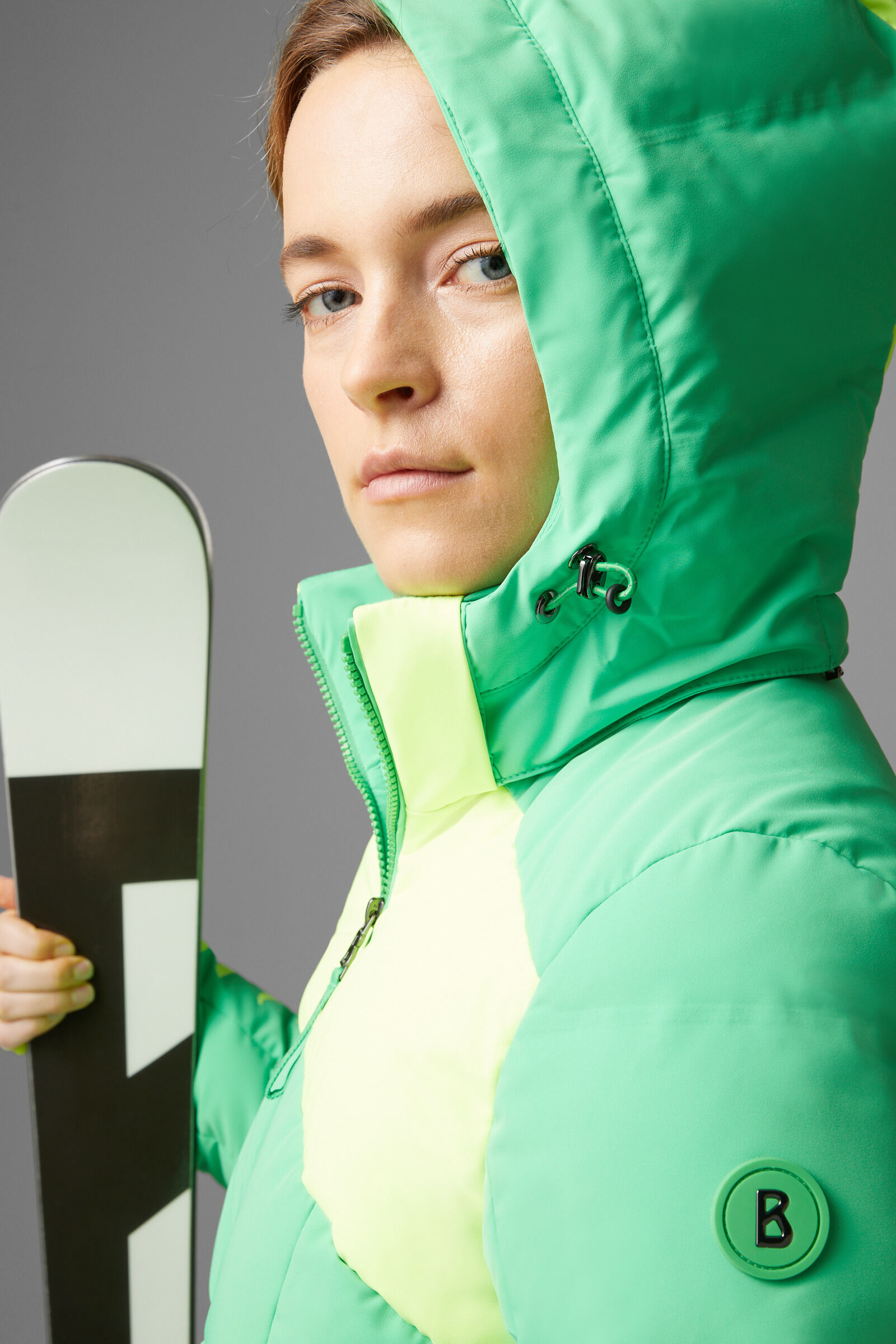 Lime green deals ski jacket womens