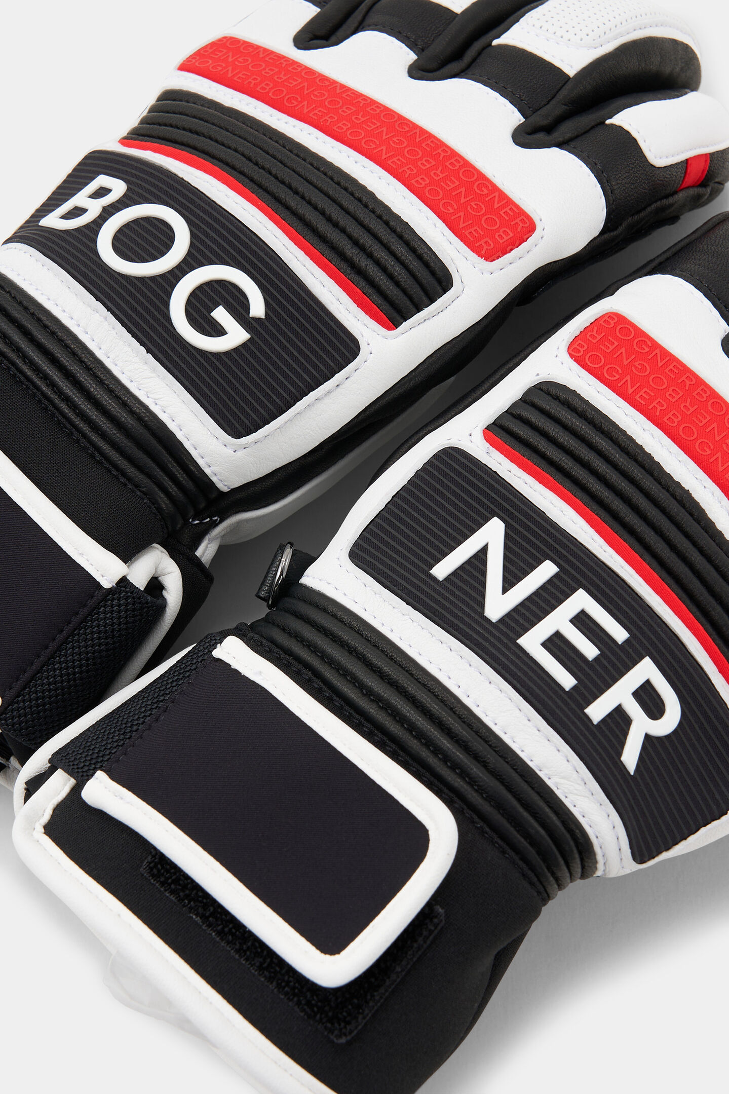 Gloves Silvan White/red/black