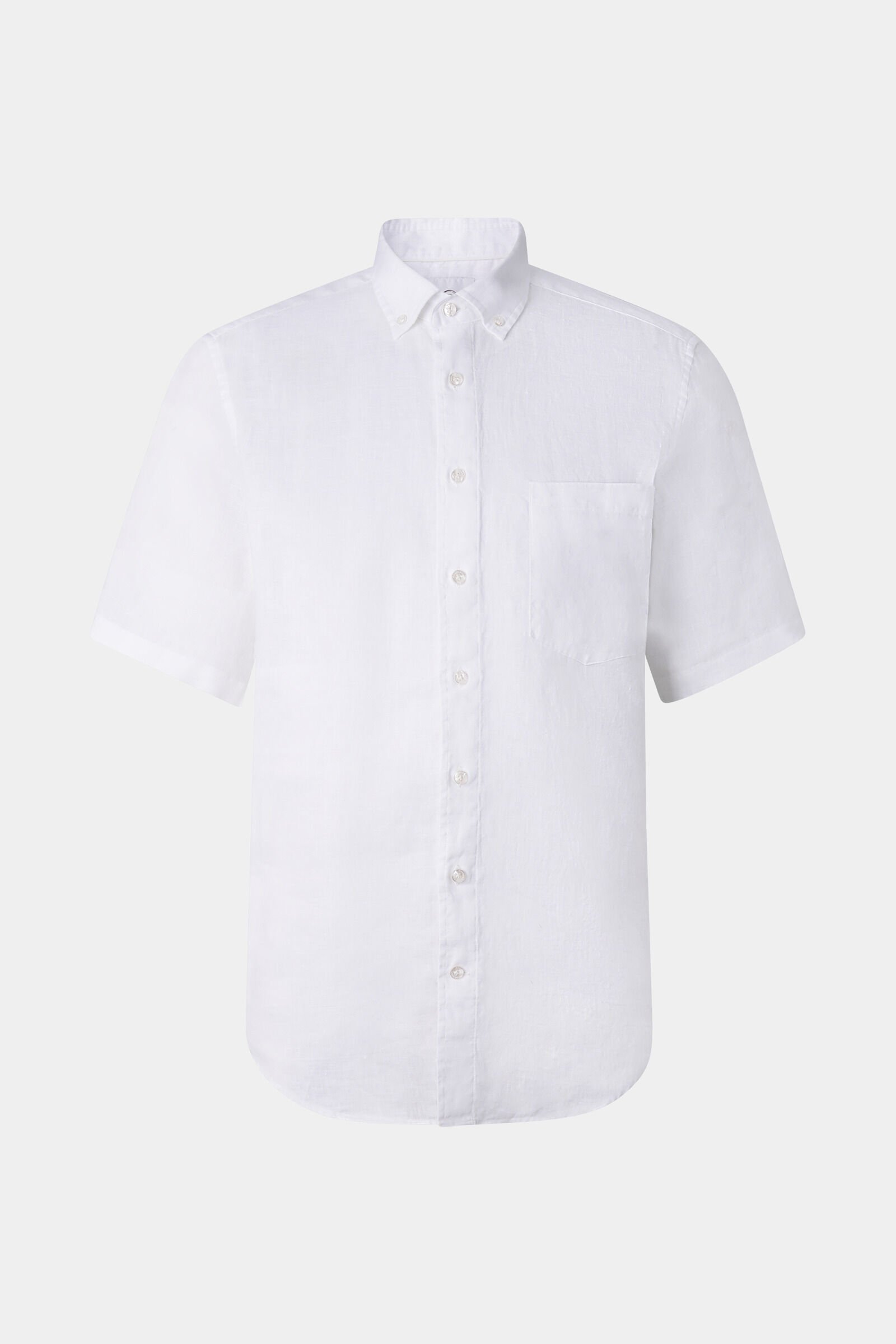 Linen short-sleeved shirt Lykos White