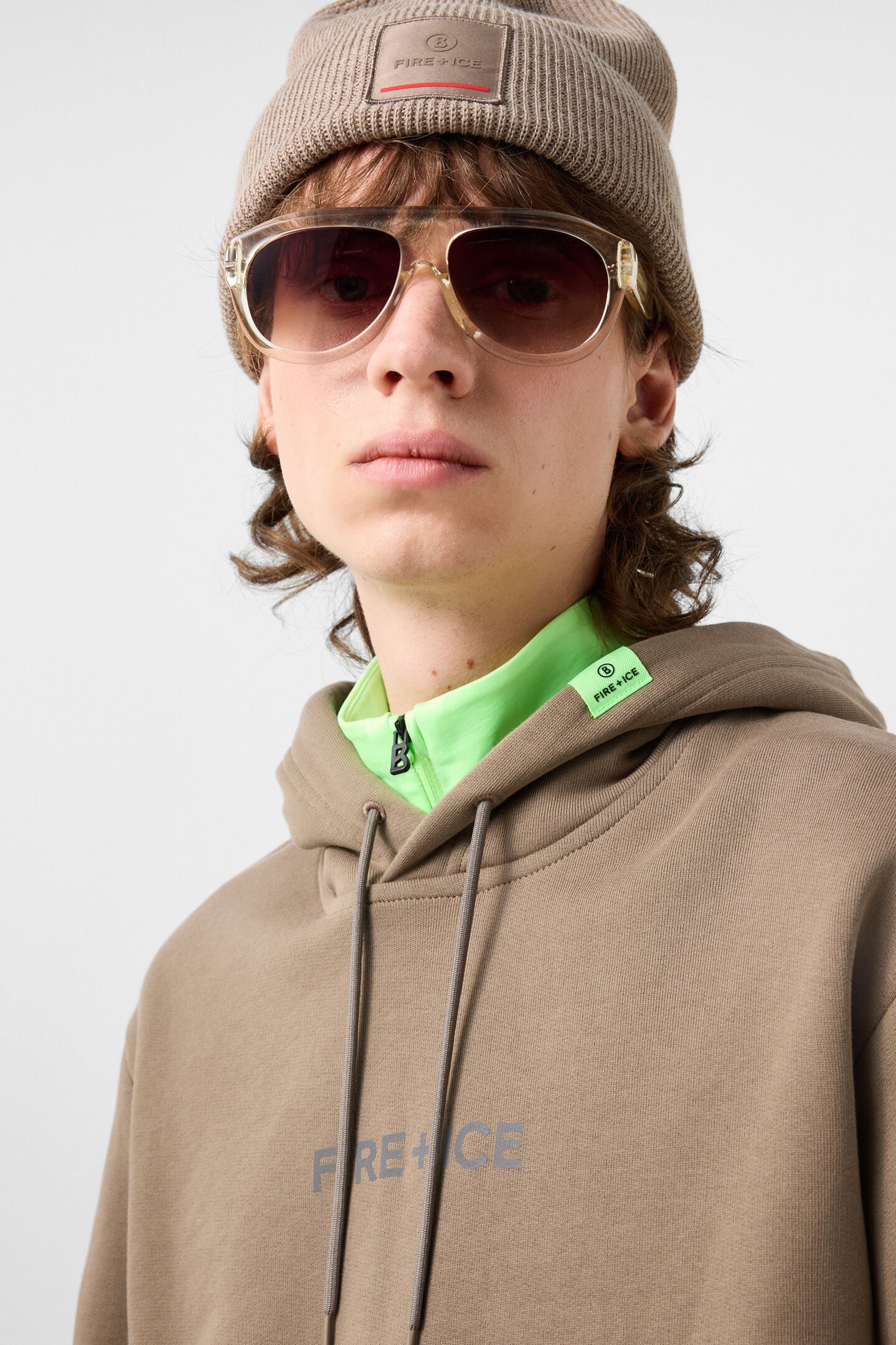 Covell Cotton Hoodie Taupe