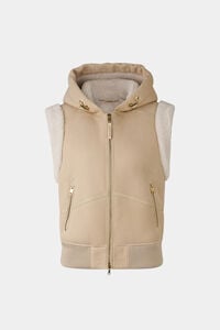 Fine lambskin waistcoat Sand Fine lambskin waistcoat Sand