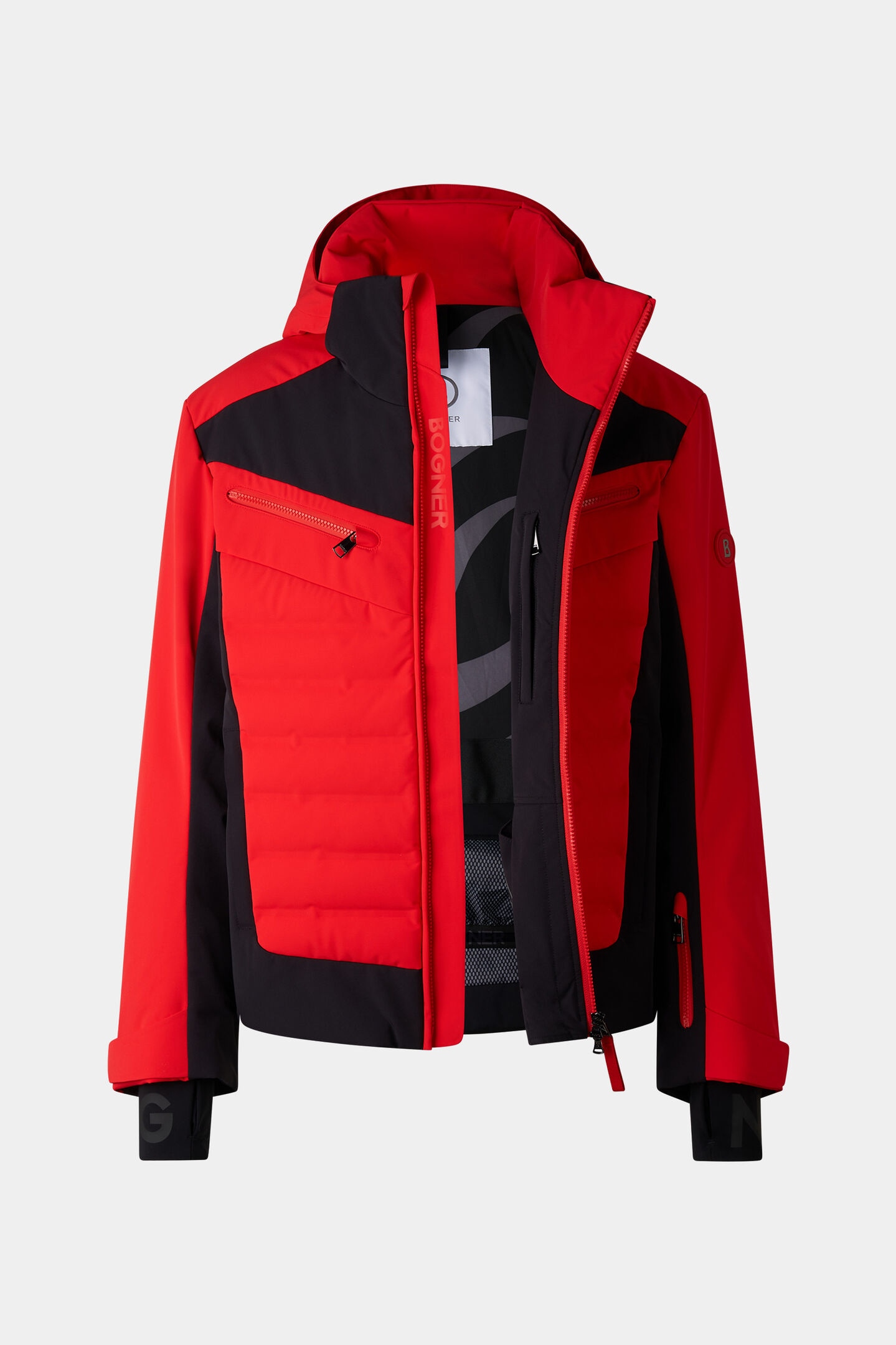 Feliks down ski jacket Red/black