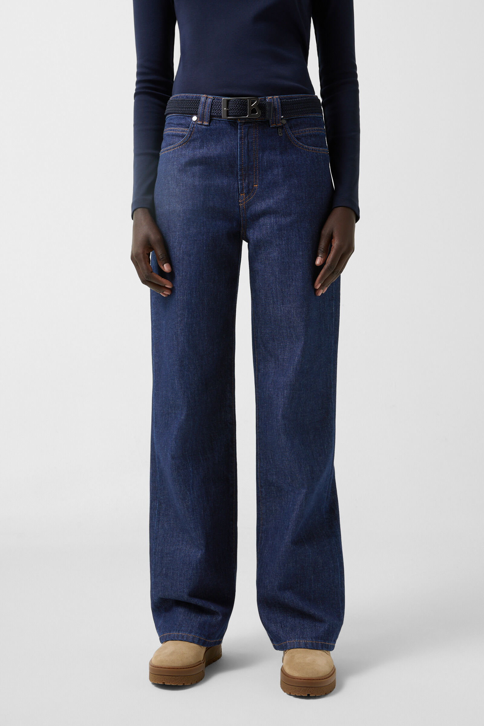 Dyna wide fit jeans Dark Denim Blue