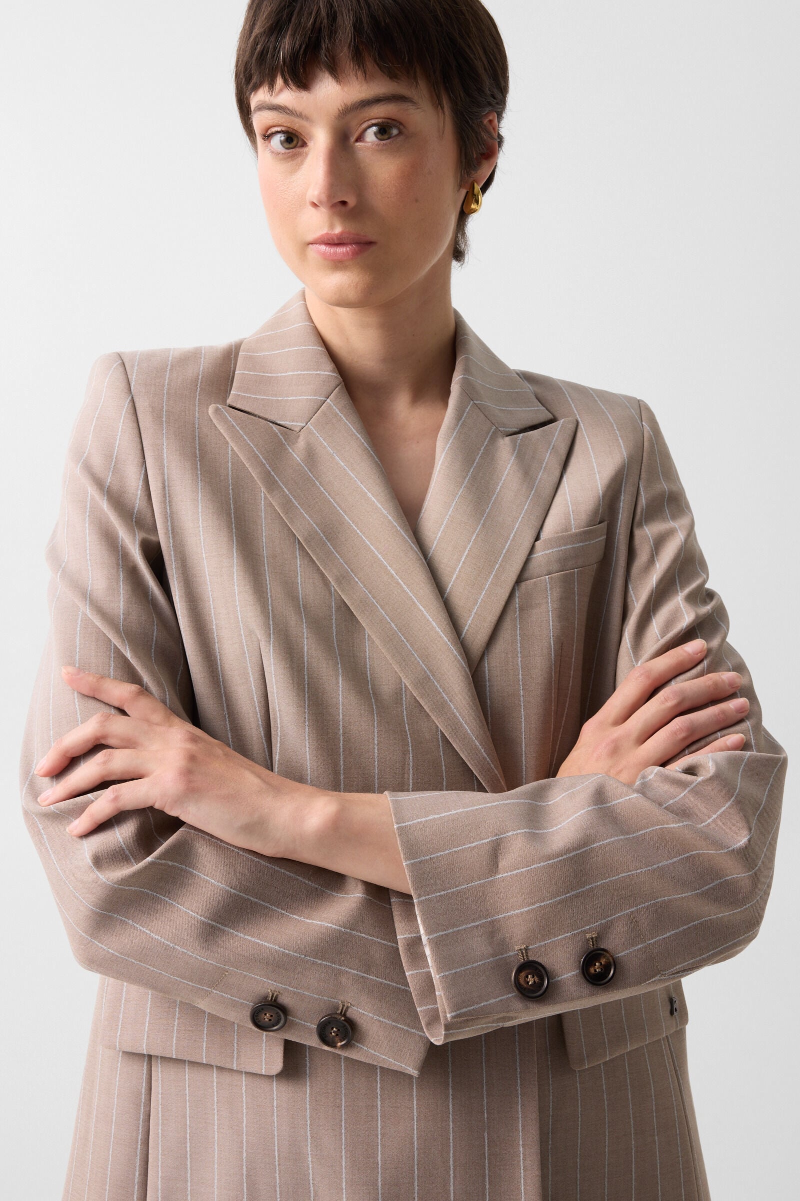 Schurwoll-Blazer Janina Camel