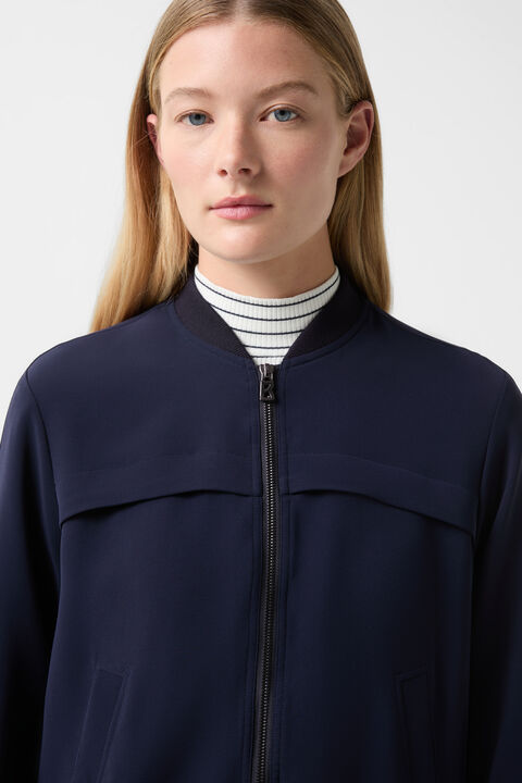 Sheila crêpe blouson Navy blue Sheila crêpe blouson Navy blue