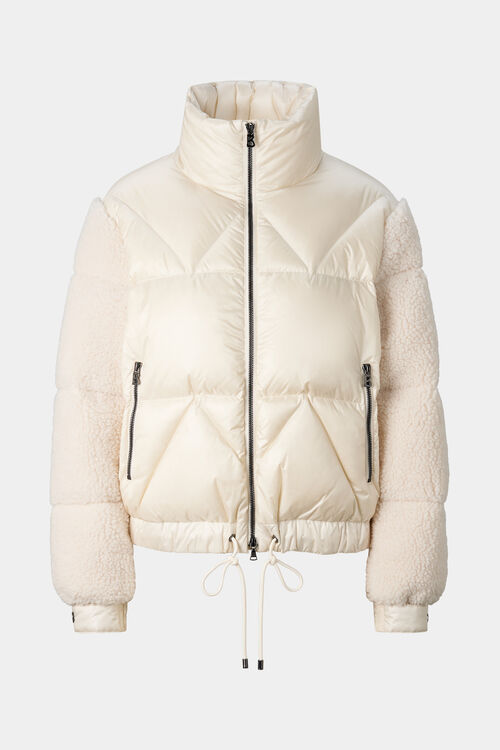 Quiny Down Teddy Jacket Off-White