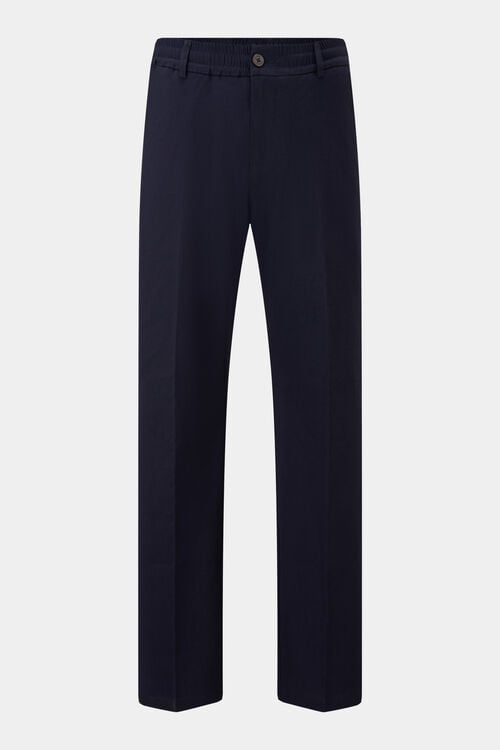 Bundfaltenhose Marcus Navy-Blau