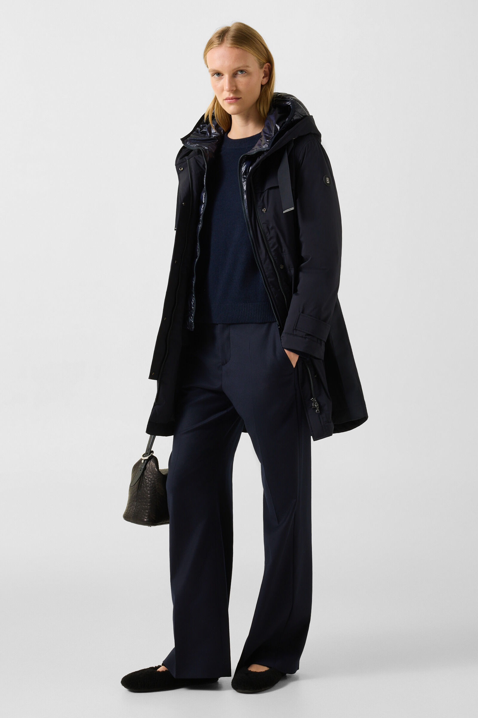 Vanessa pure new wool and cashmere jumper Navy