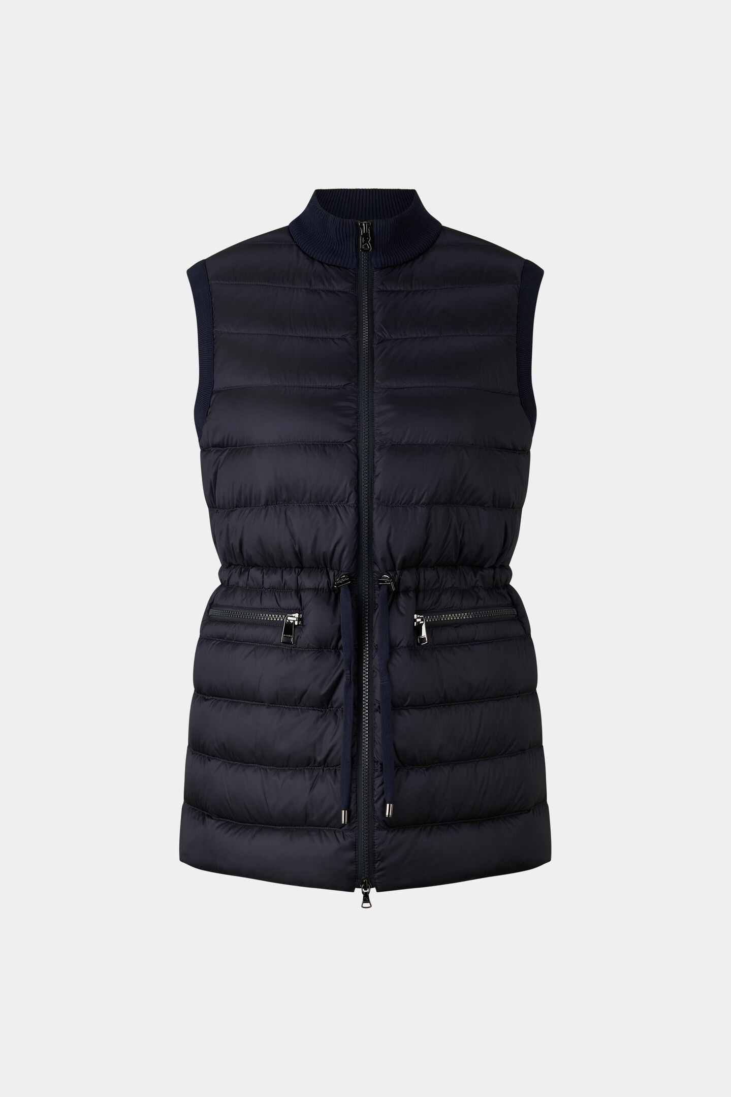 Arina hybrid down waistcoat Navy blue