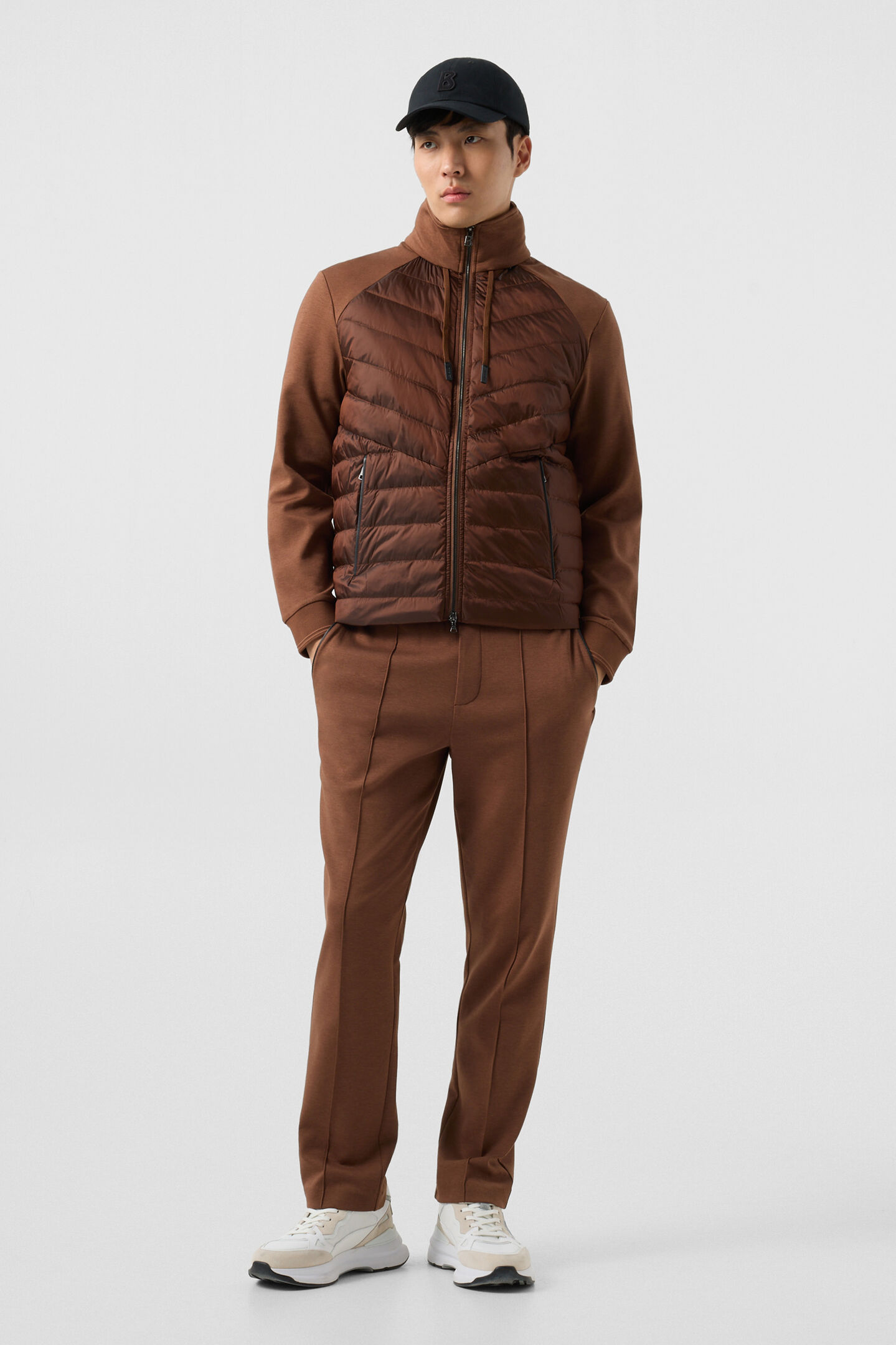 Baker down jersey jacket Brown