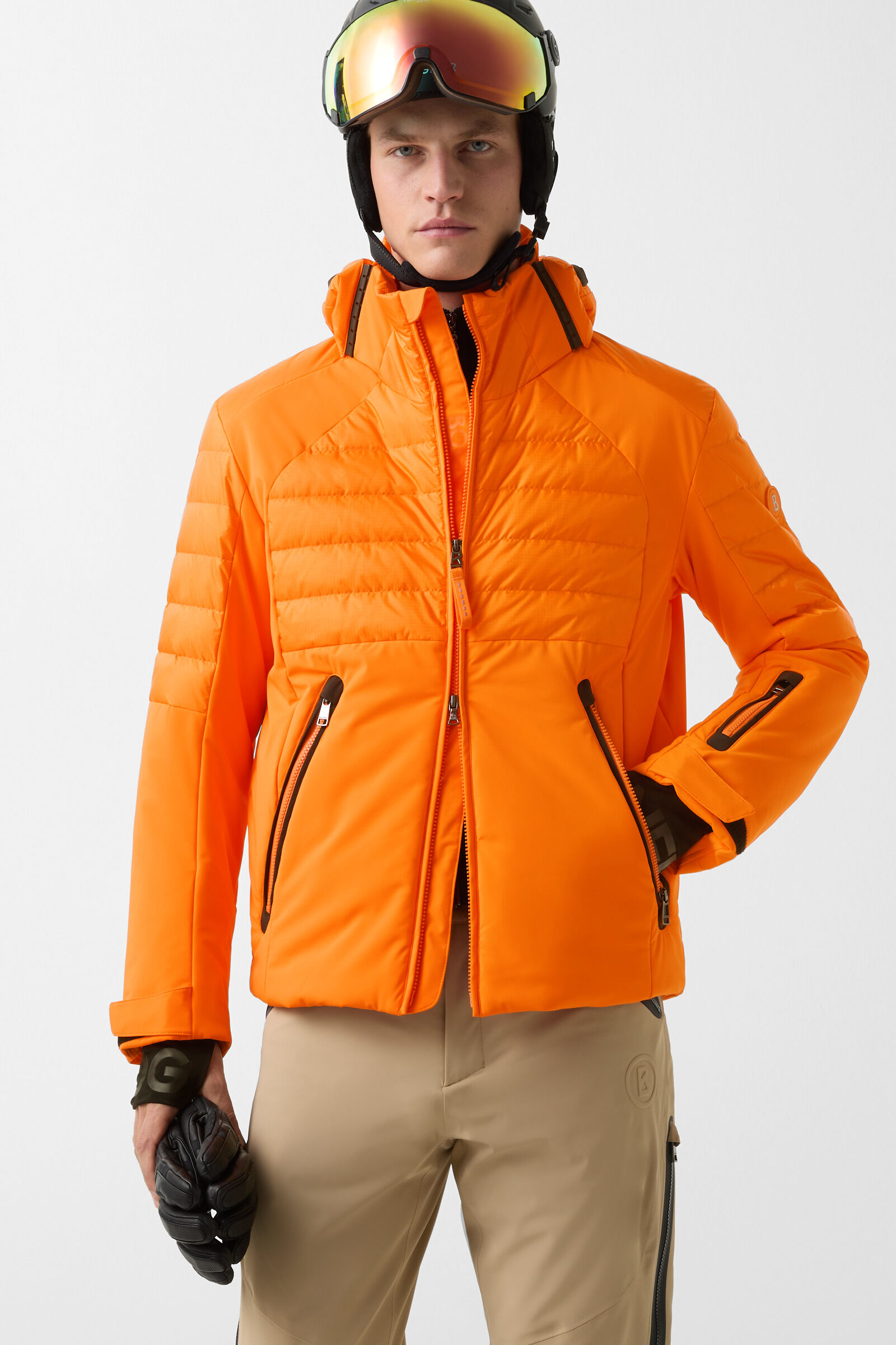 Henik down ski jacket Orange