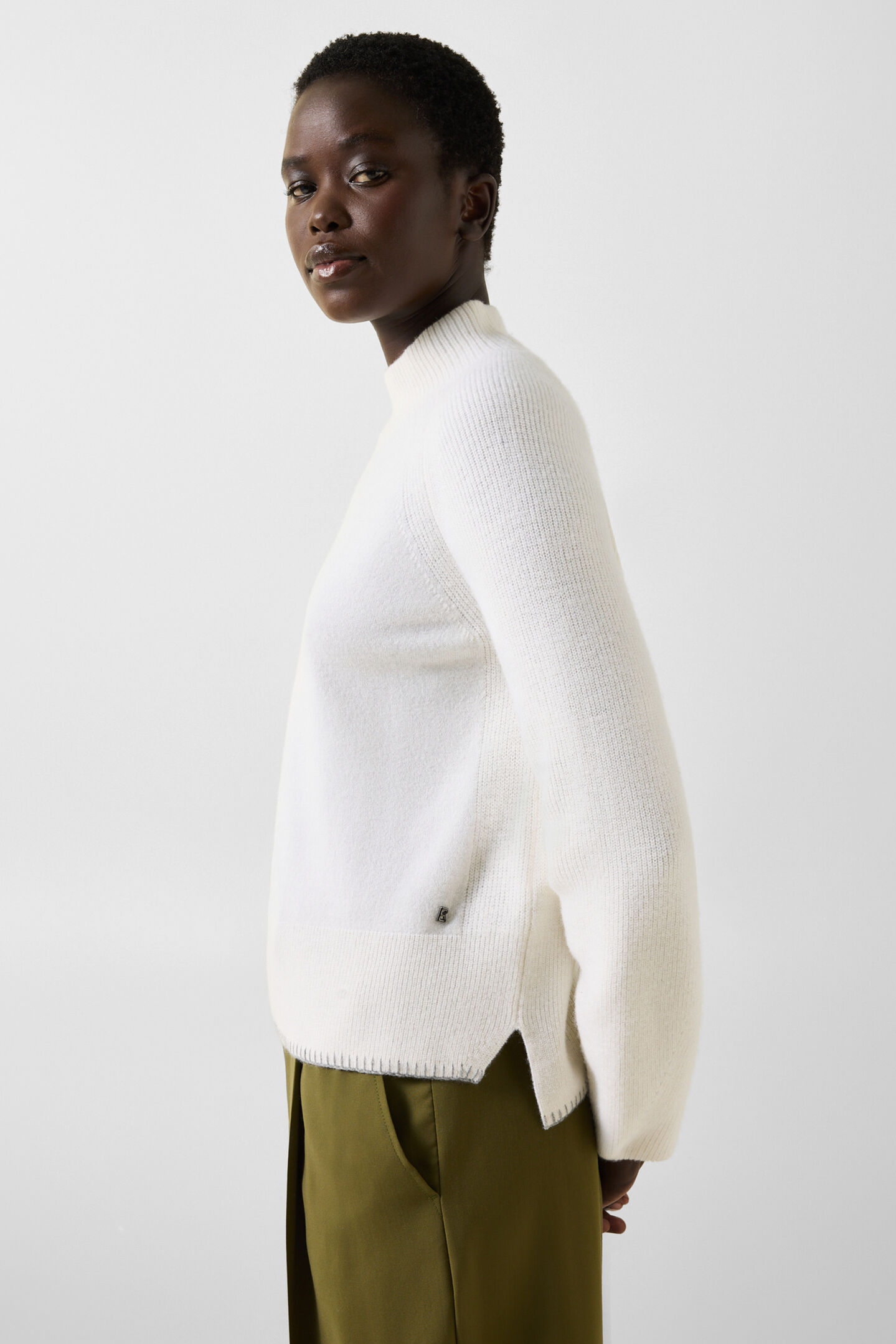 Schurwoll-Pullover Lena Off-White