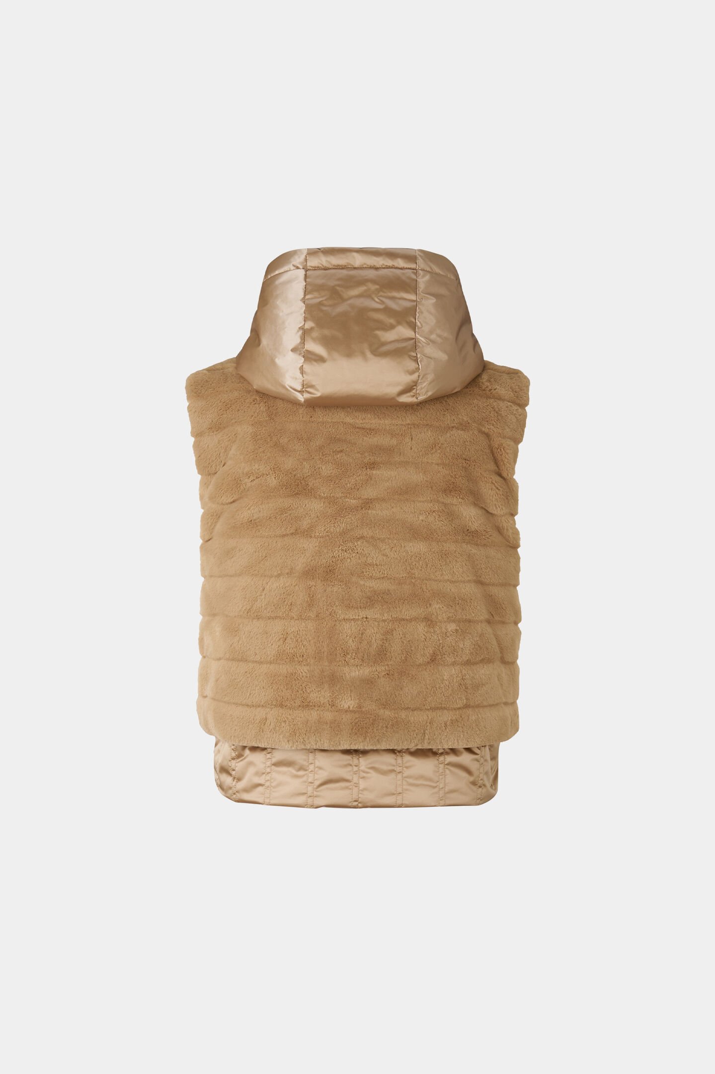 Yumi fur waistcoat Beige