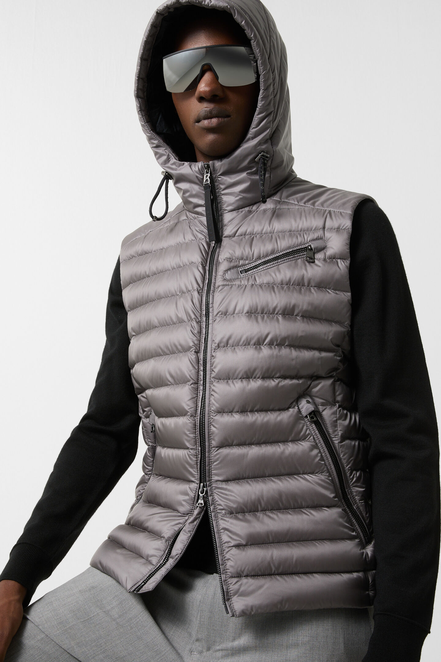 Lonne lightweight down vest Gray
