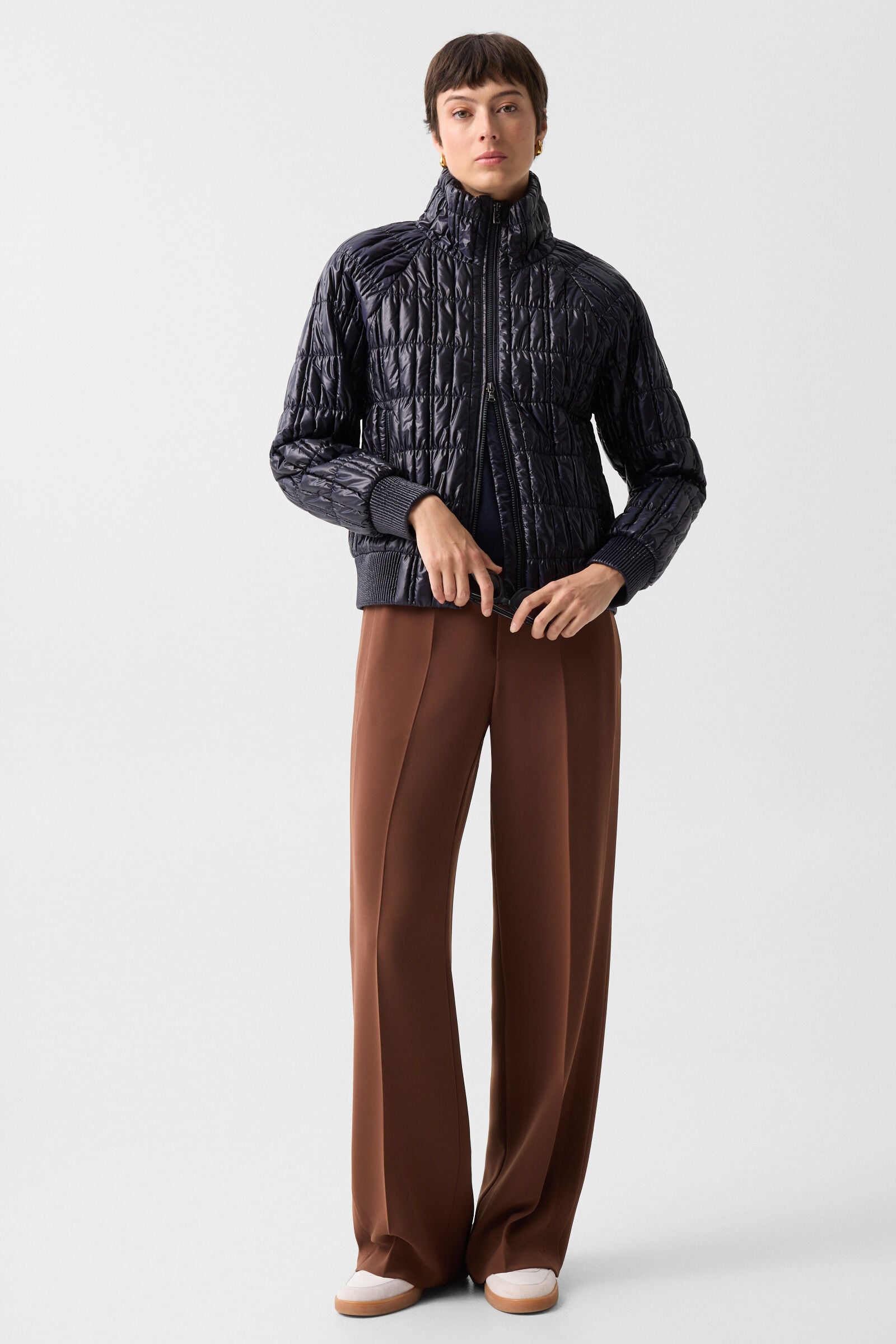 Sherry quilted jacket Navy blue