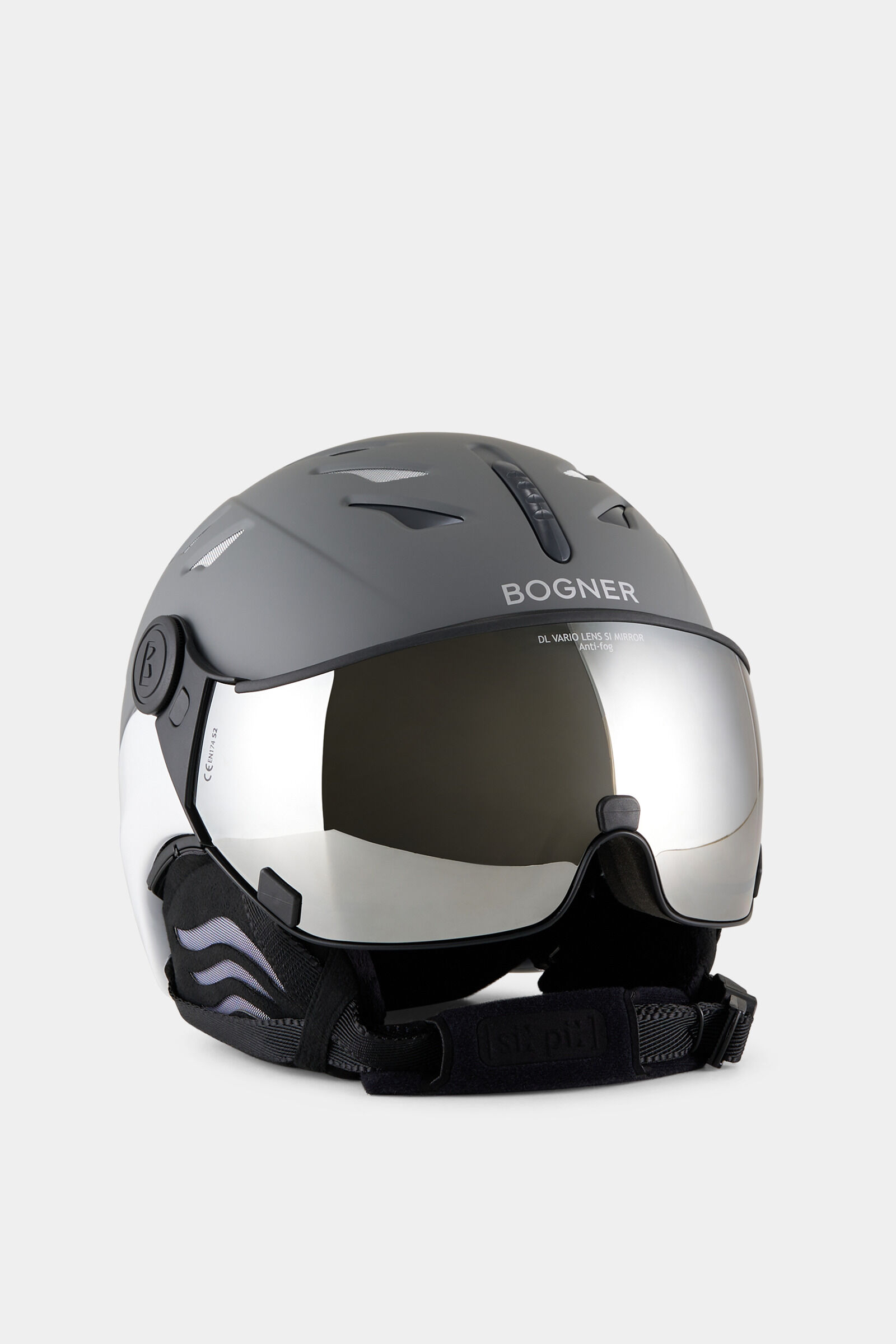 Skihelm St. Moritz Grau