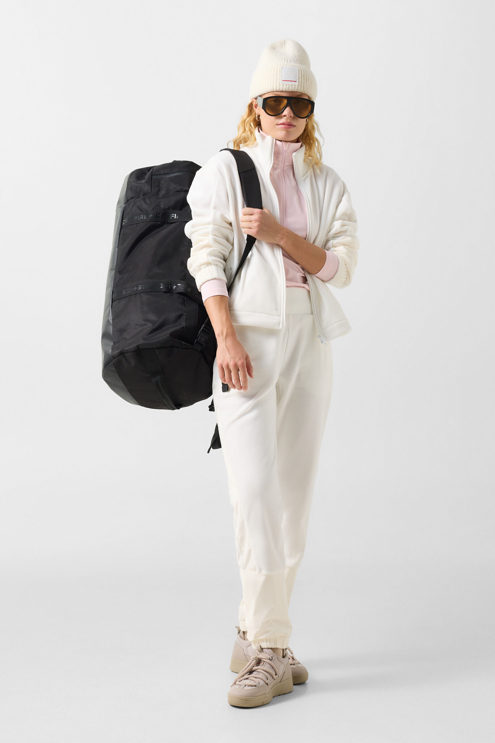 Lucy mid-layer fleece jacket Cream