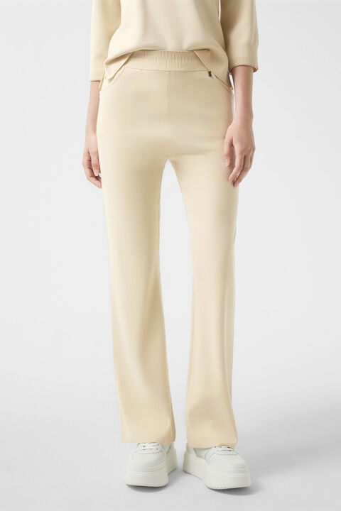 Benette knitted trousers Cream Benette knitted trousers Cream