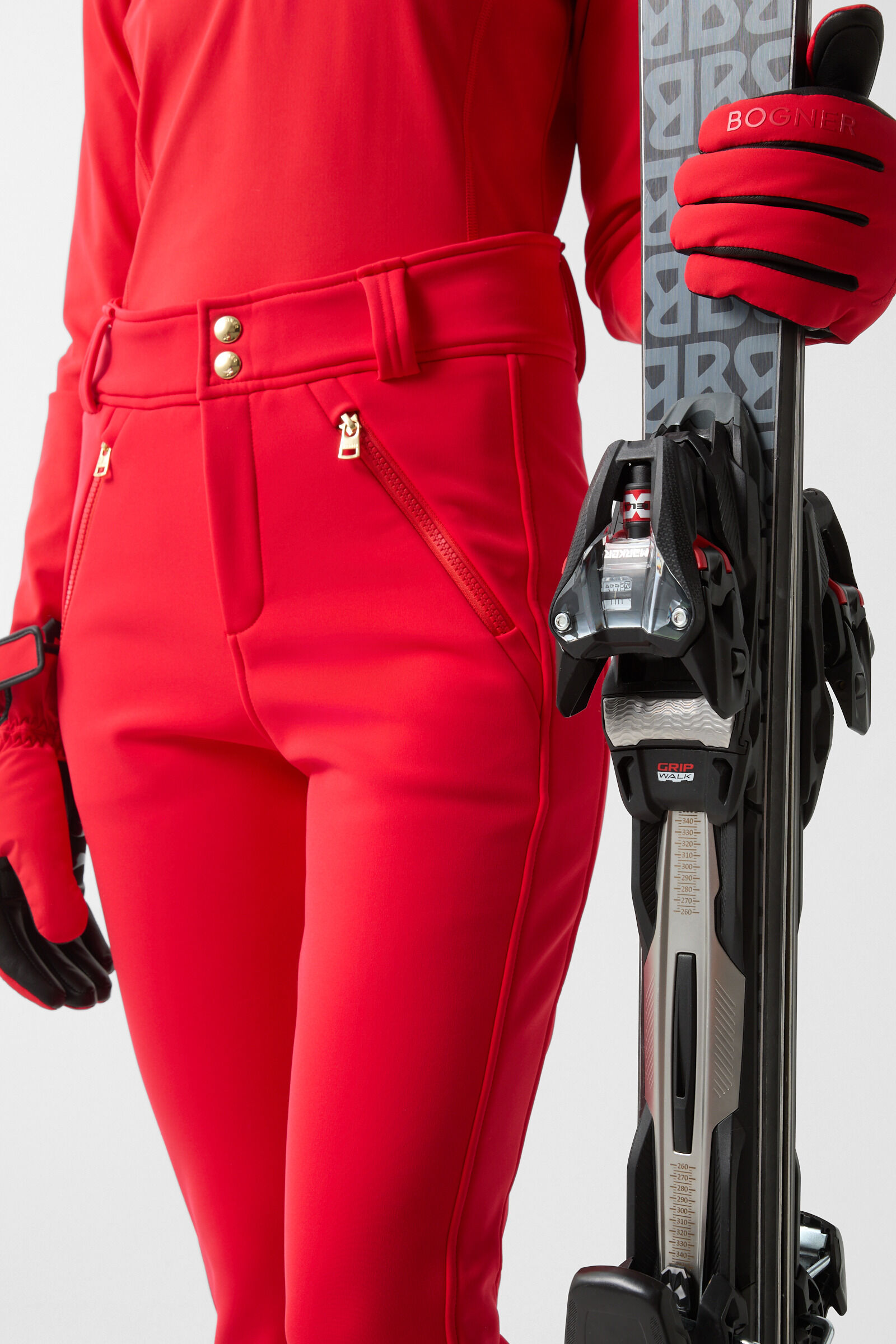 Hazel softshell ski trousers Red