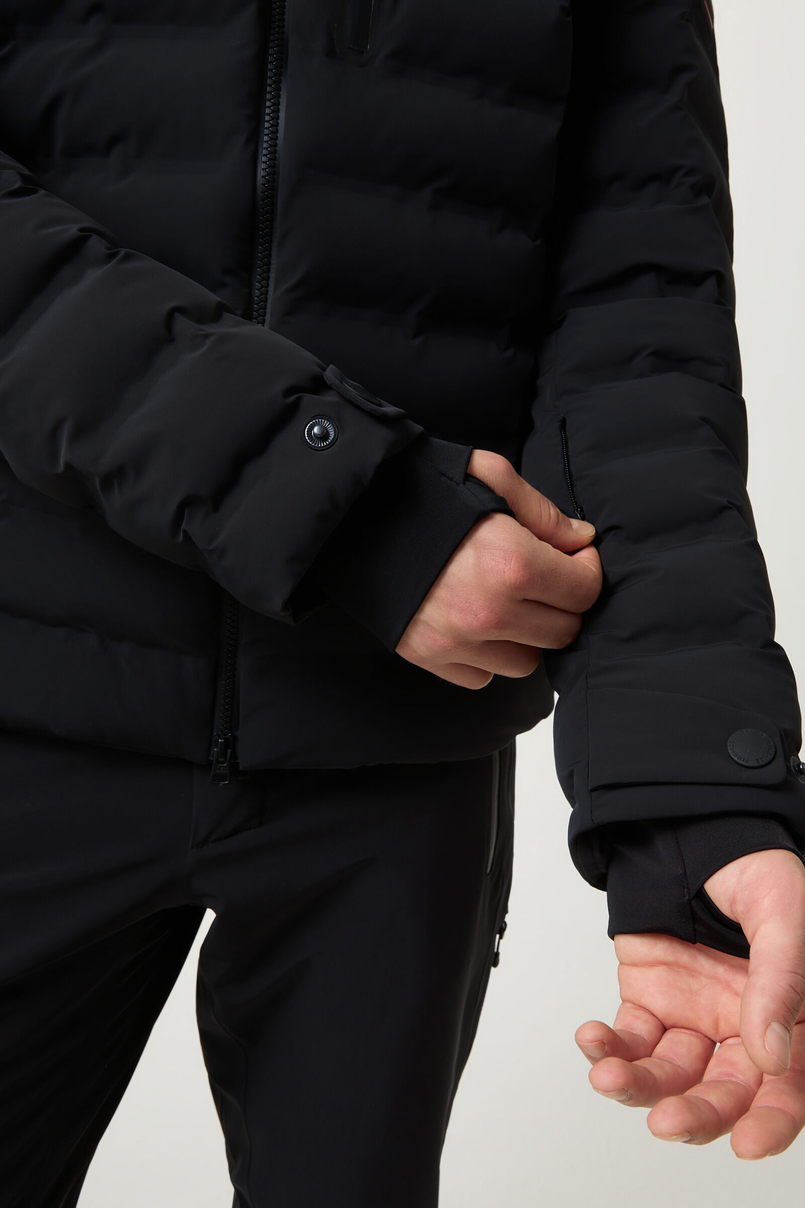 York quilted jacket Black
