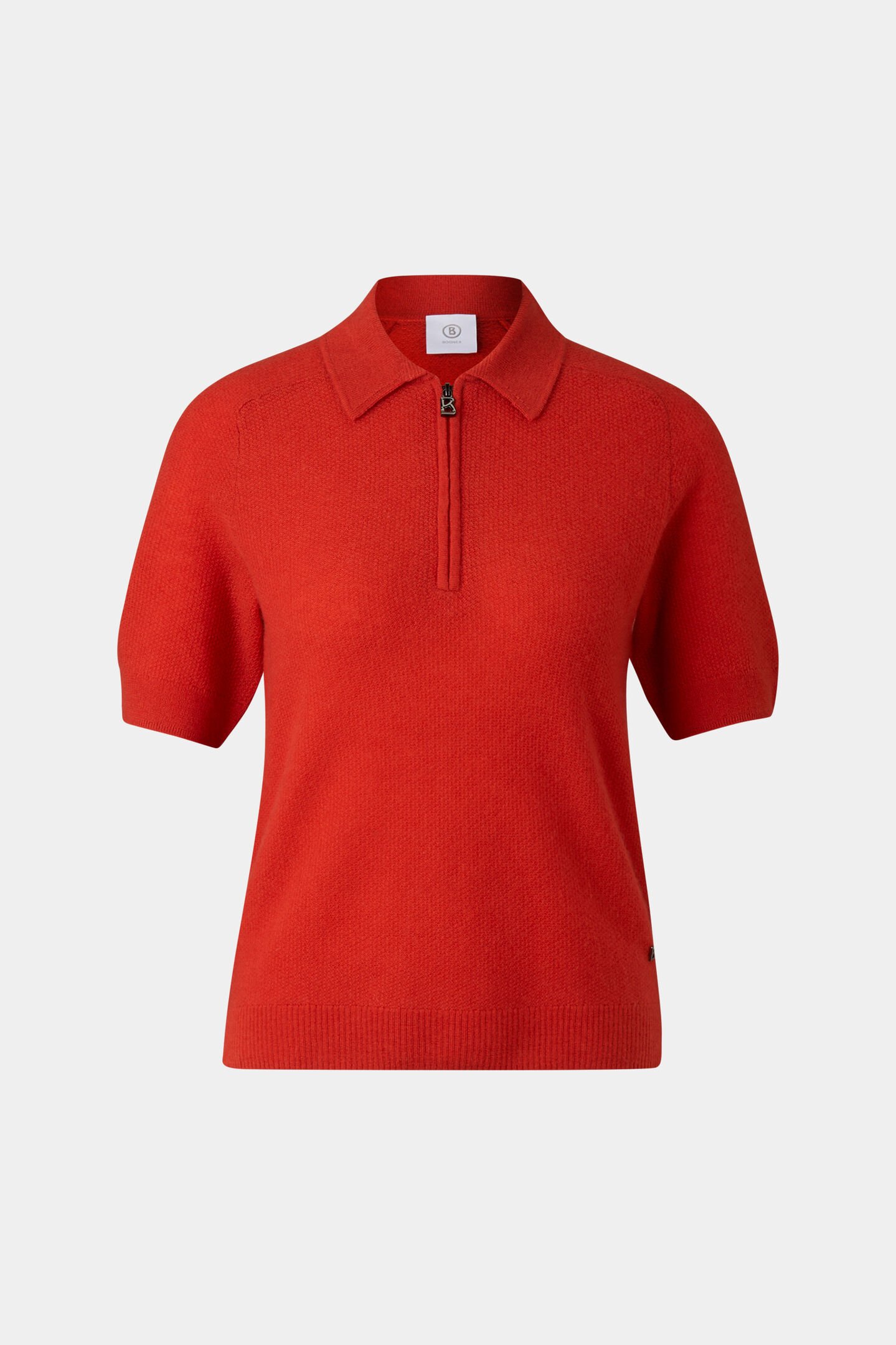 Knitted polo shirt Shari Red