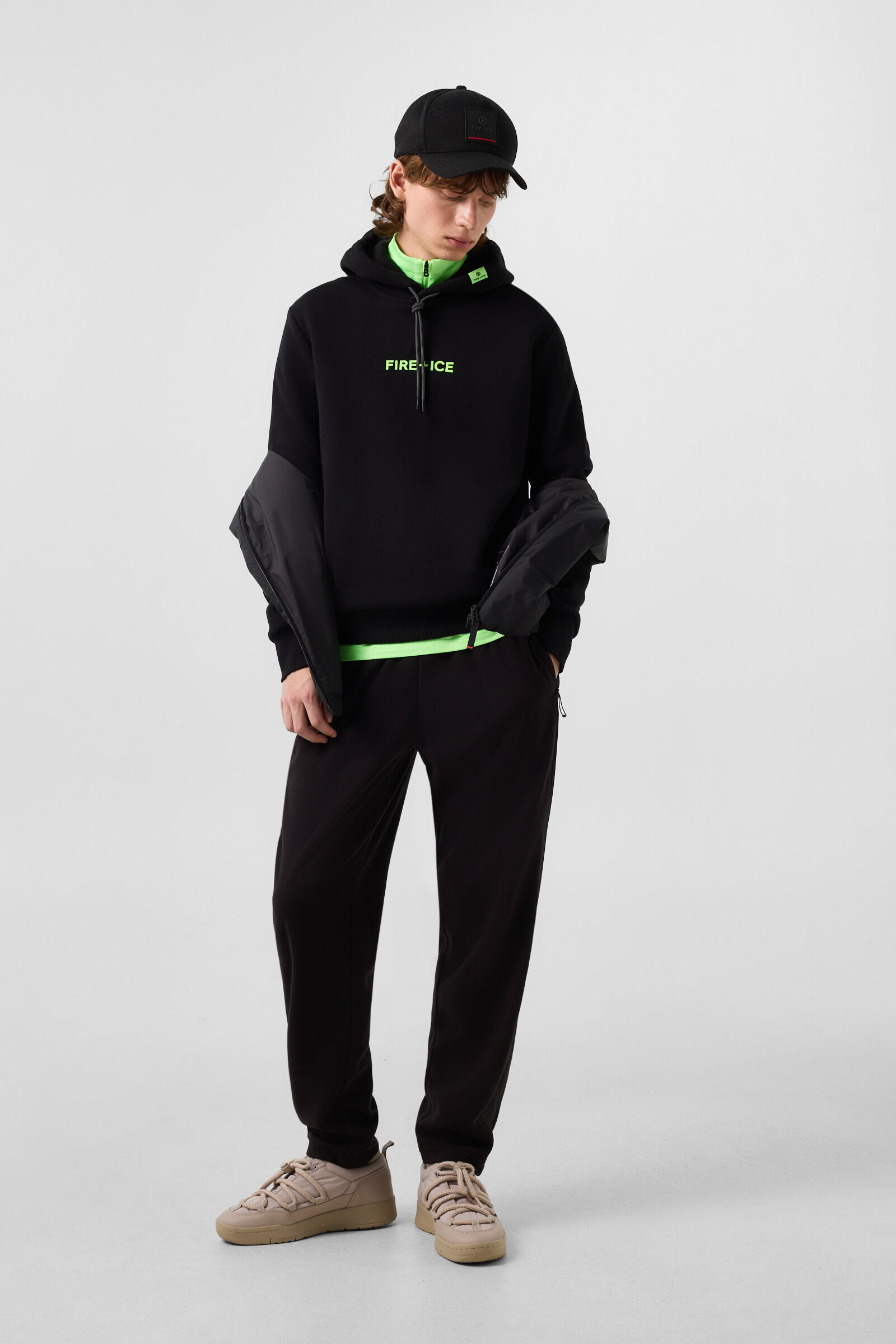 Covell Cotton Hoodie Black