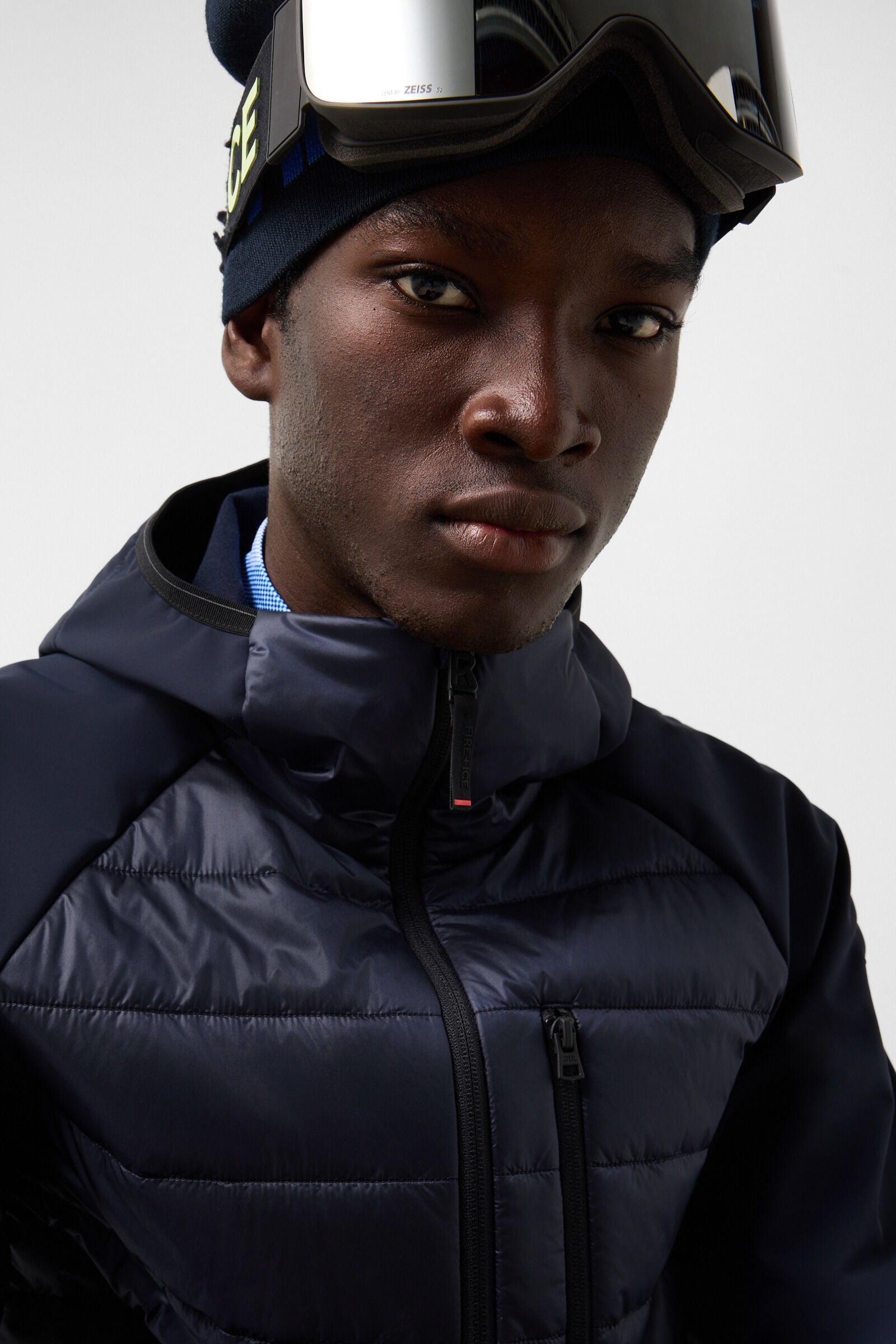 Anian Softshell Quilted Jacket Navy