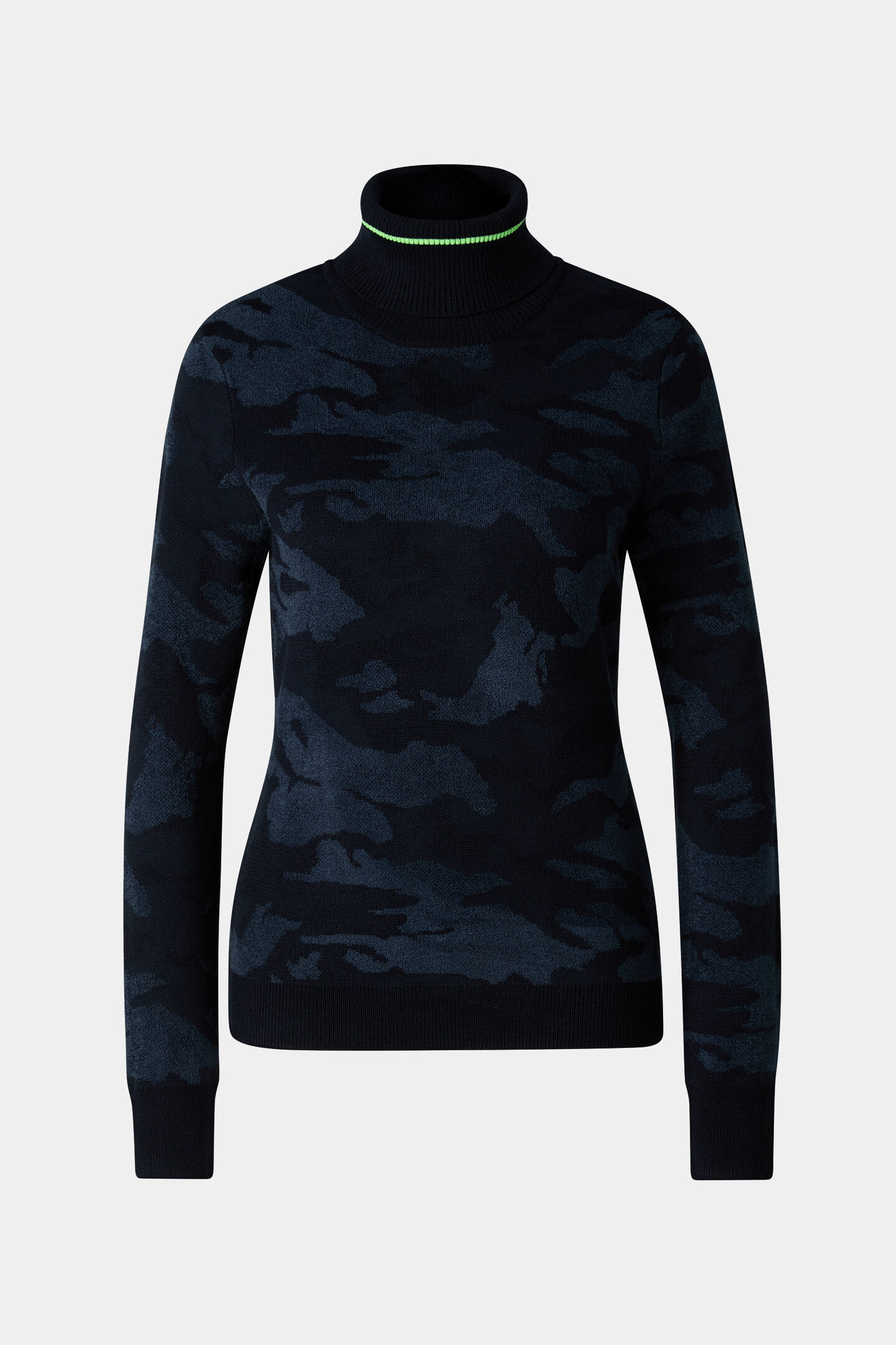Maira wool mix turtleneck jumper Navy