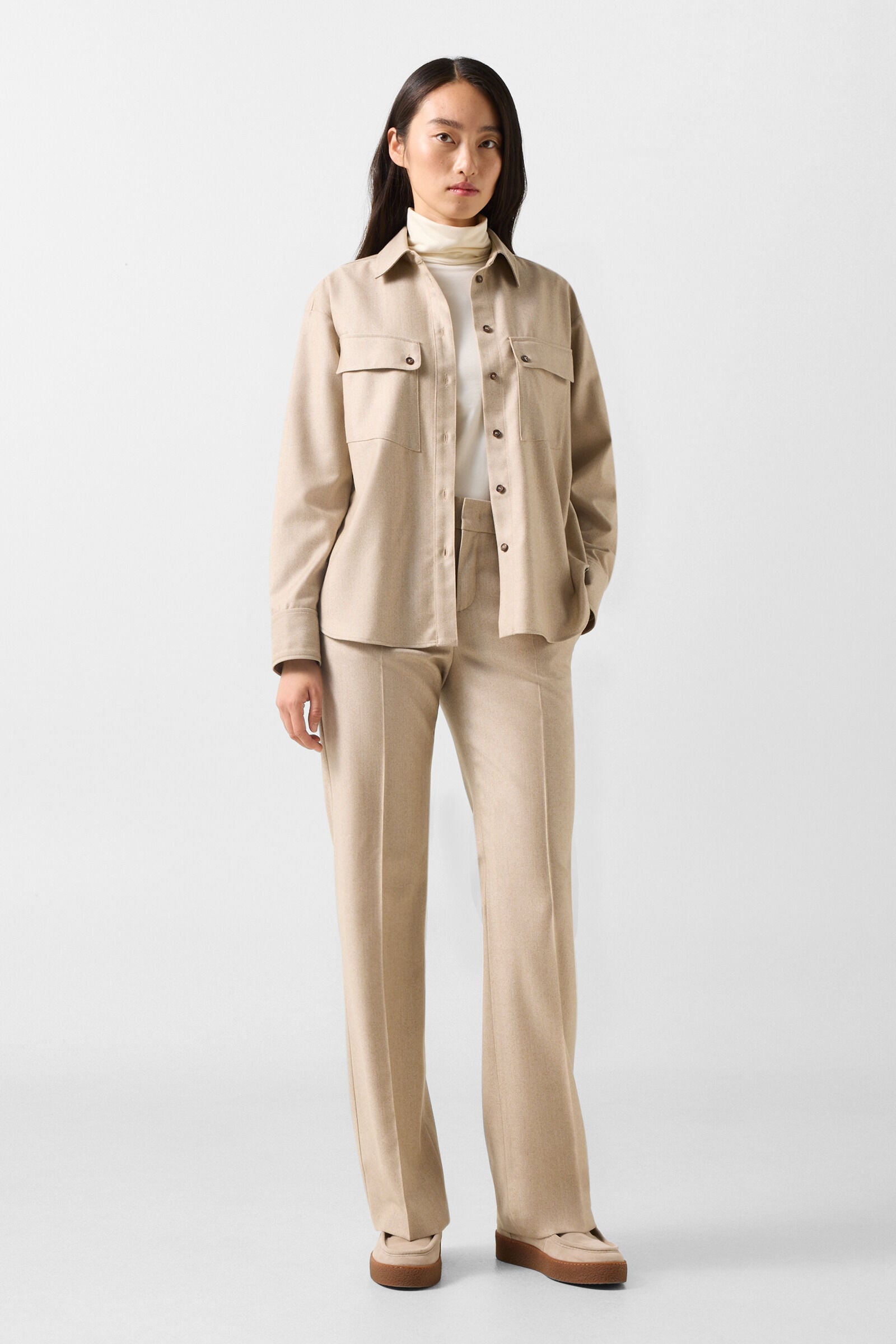 Jody virgin wool trousers Camel