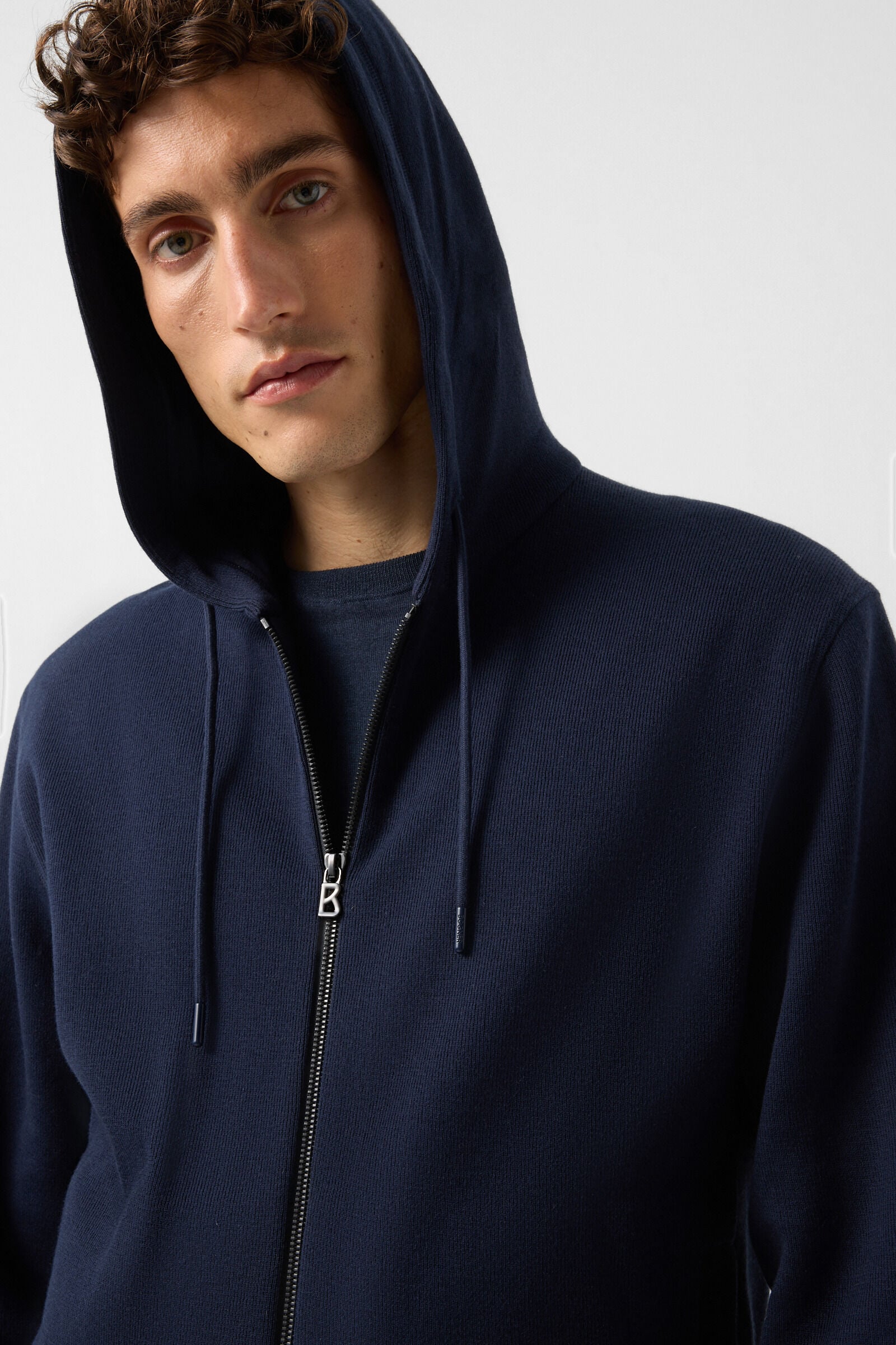 Knit jacket Laros Navy blue