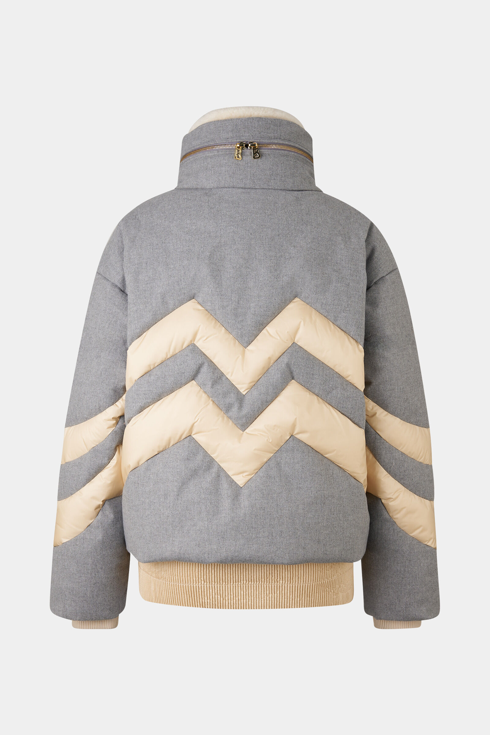 Valea down ski jacket Grey/cream