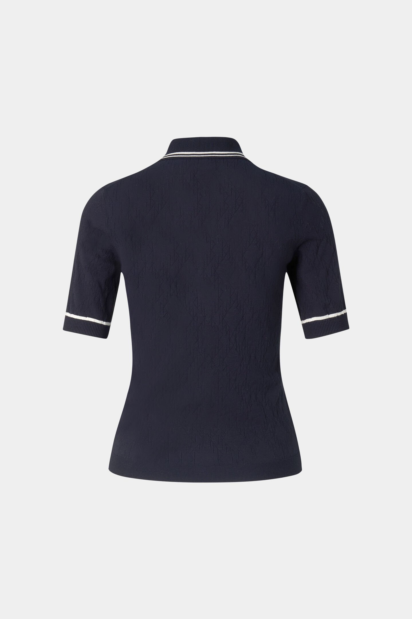 Mandy knitted polo shirt Navy blue