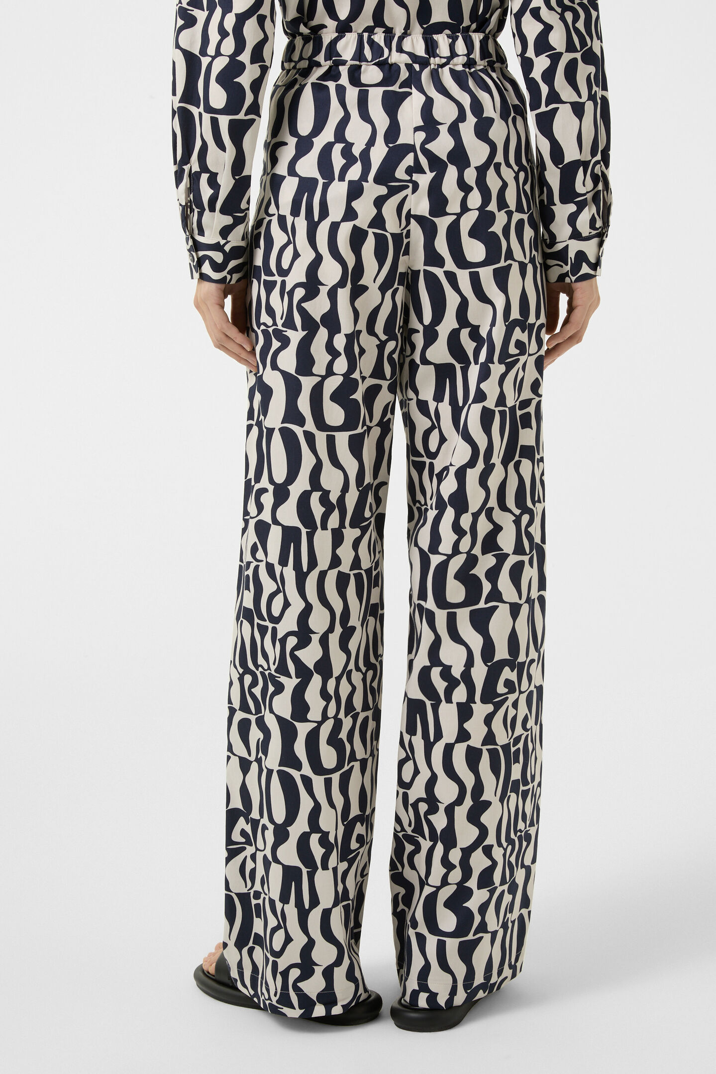 Marlene trousers Donya Navy blue/ecru