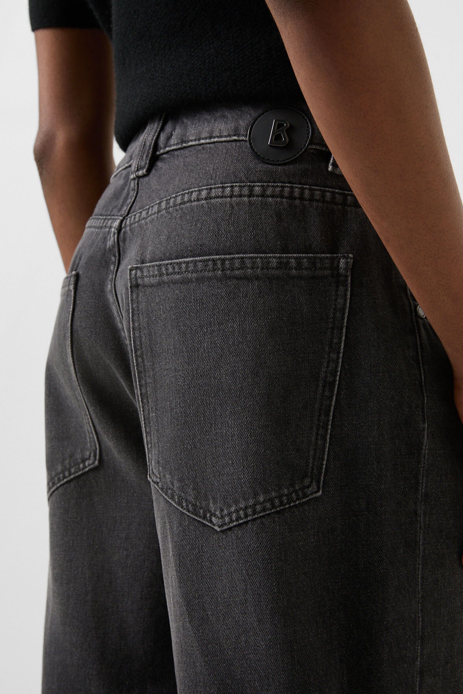 Barrel fit jeans Bina Dark grey