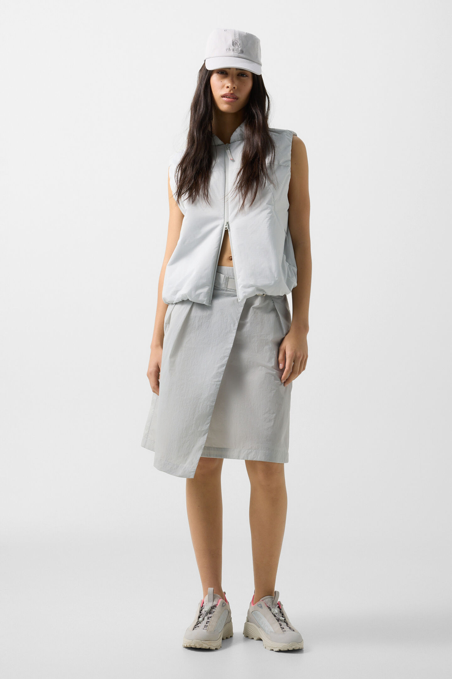 Wrap skirt Tela Light grey