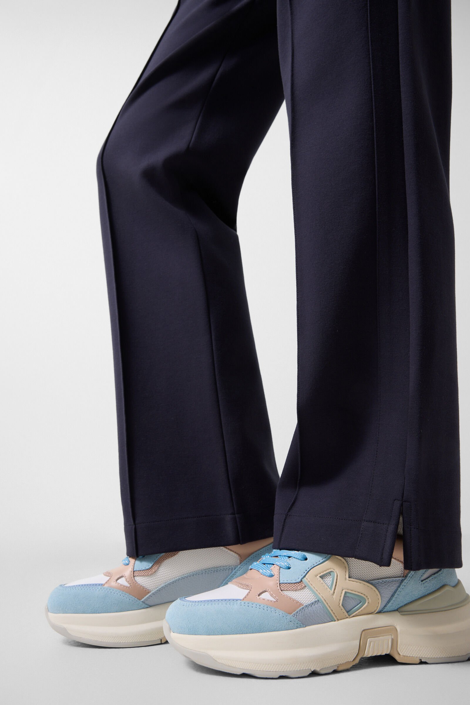 Penny jersey trousers Navy blue