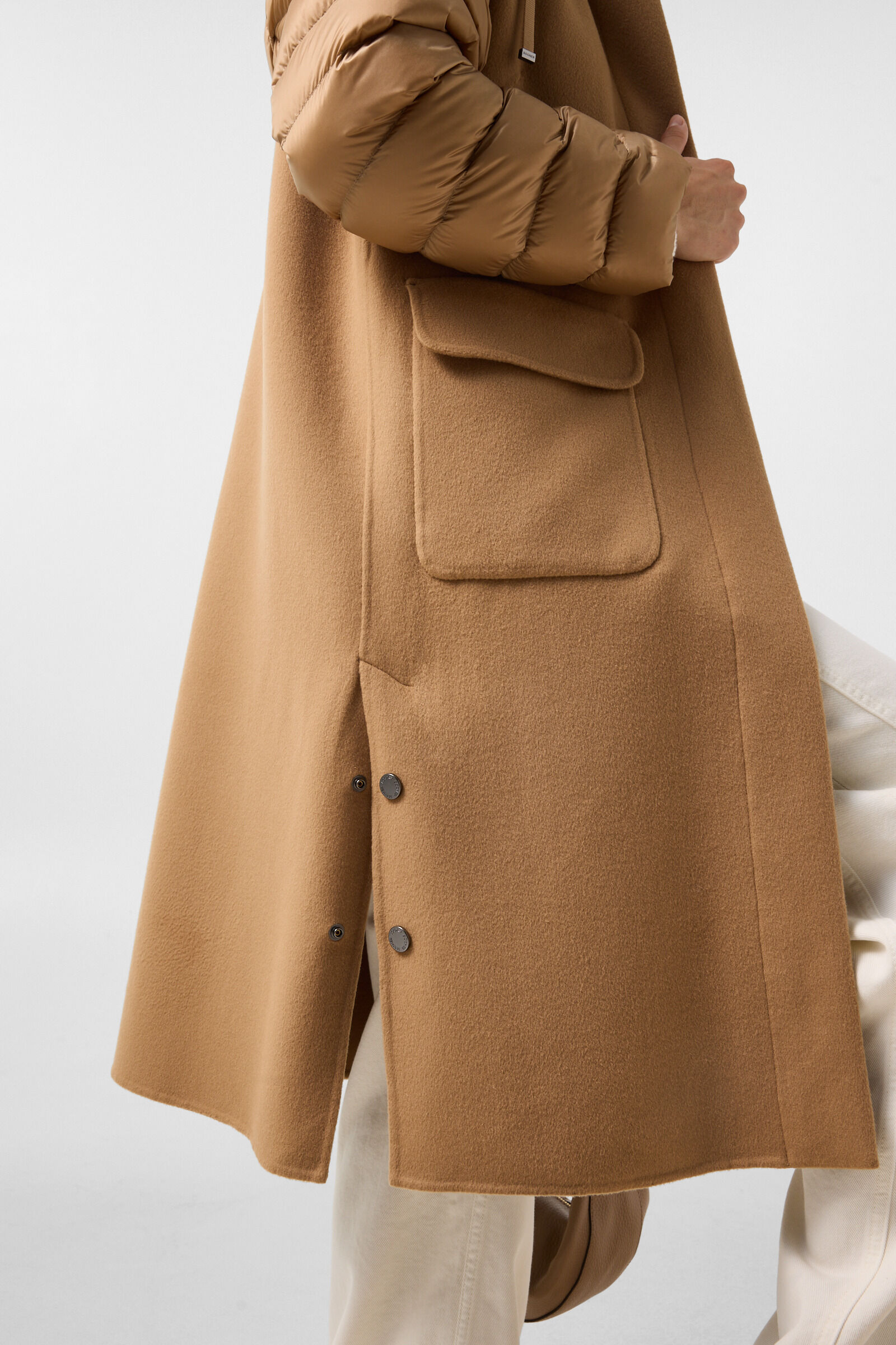 Trisha double-faced wool coat Camel