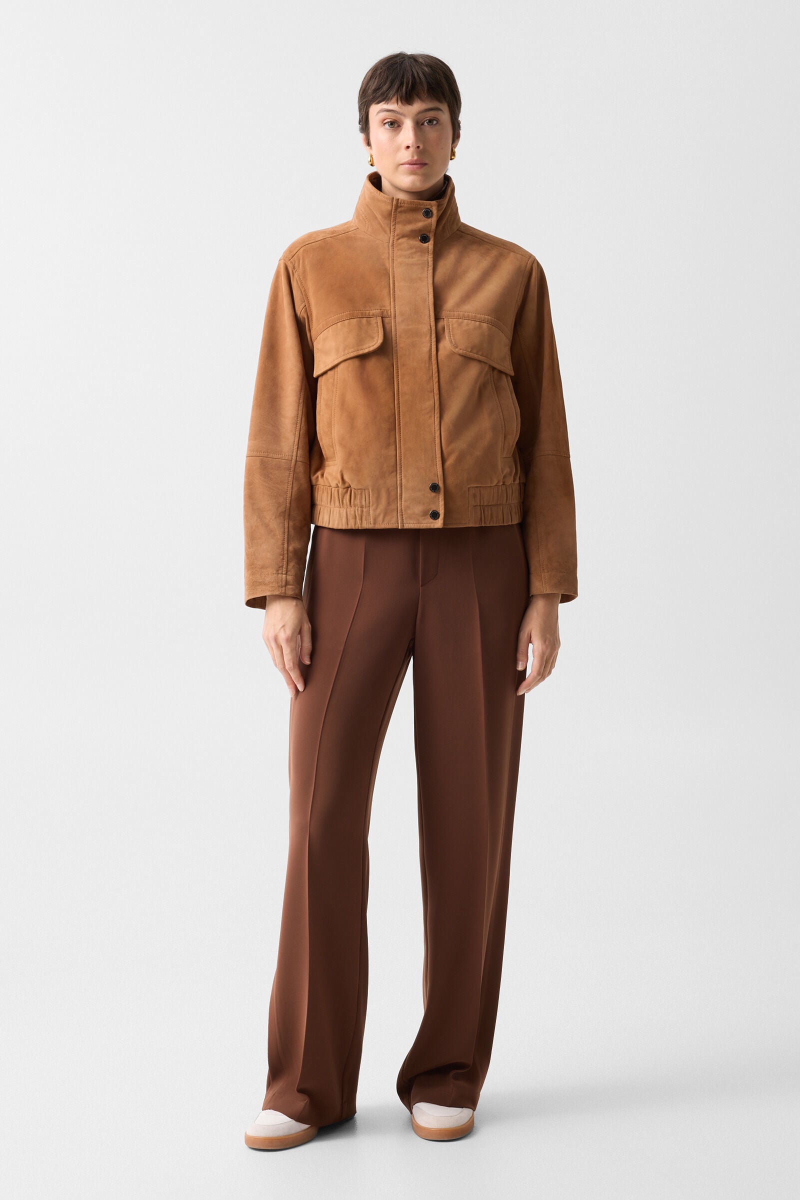 Leder-Blouson Anouk Cognac