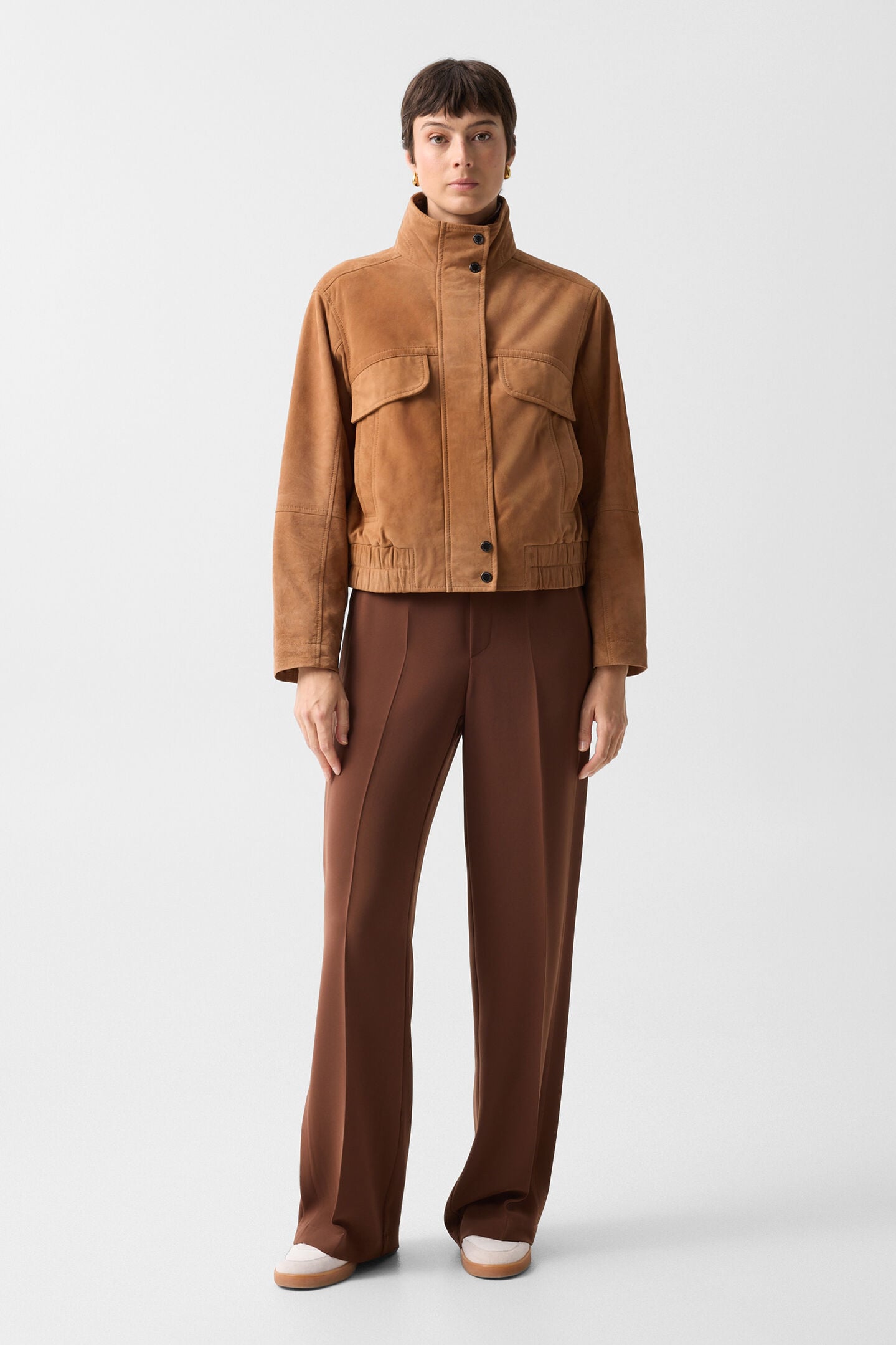 Leder-Blouson Anouk Cognac