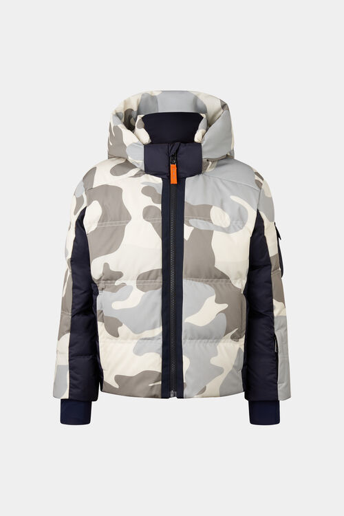 Kids ski jacket Pablo Sand/Khaki/Navy
