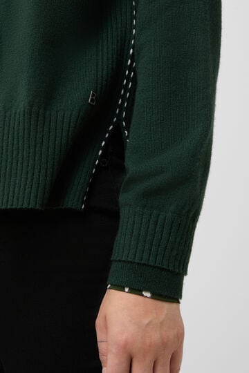 Lysanne virgin wool jumper Dark green Lysanne virgin wool jumper Dark green