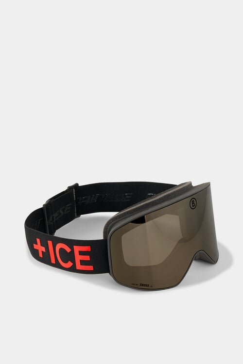 Clear ski goggles Black/red