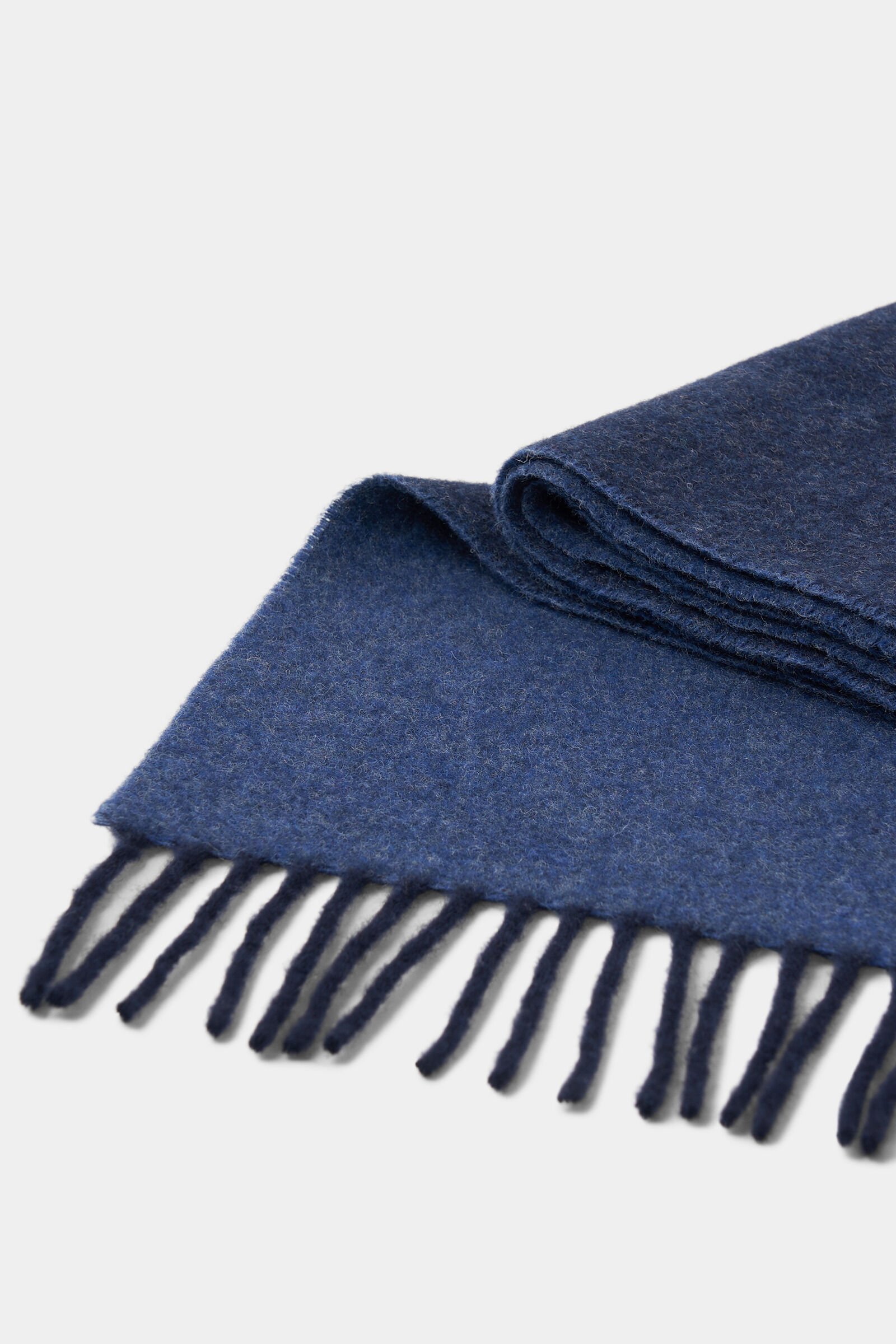 Wool scarf Scarf Navy blue/blue