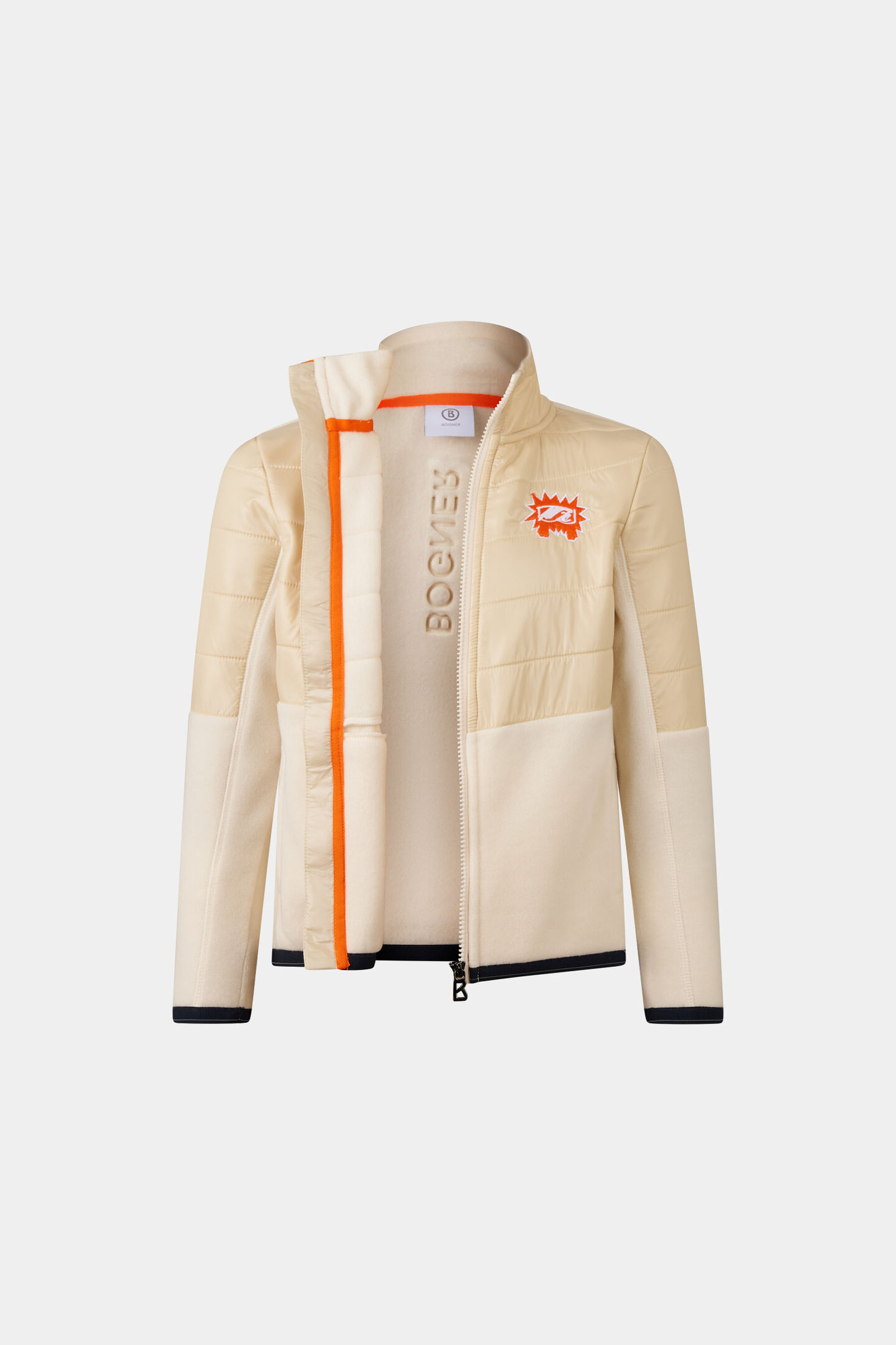 Kids Midlayer-Hybrid-Jacke Anton Creme
